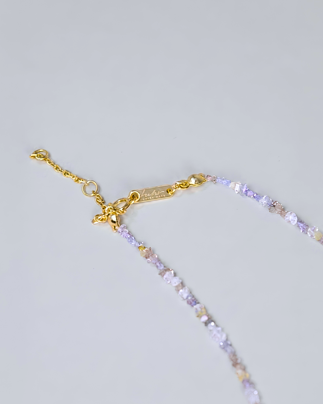 ハーキマーダイヤモンド ネックレス〈夜明けの結晶〉SV925(K14GP) / 希少石|神戸アトリエ LUCINE