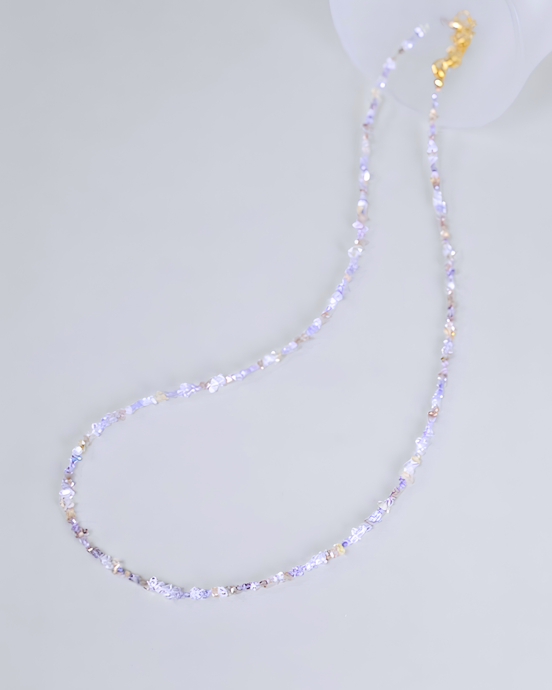 ハーキマーダイヤモンド ネックレス〈夜明けの結晶〉SV925(K14GP) / 希少石|神戸アトリエ LUCINE