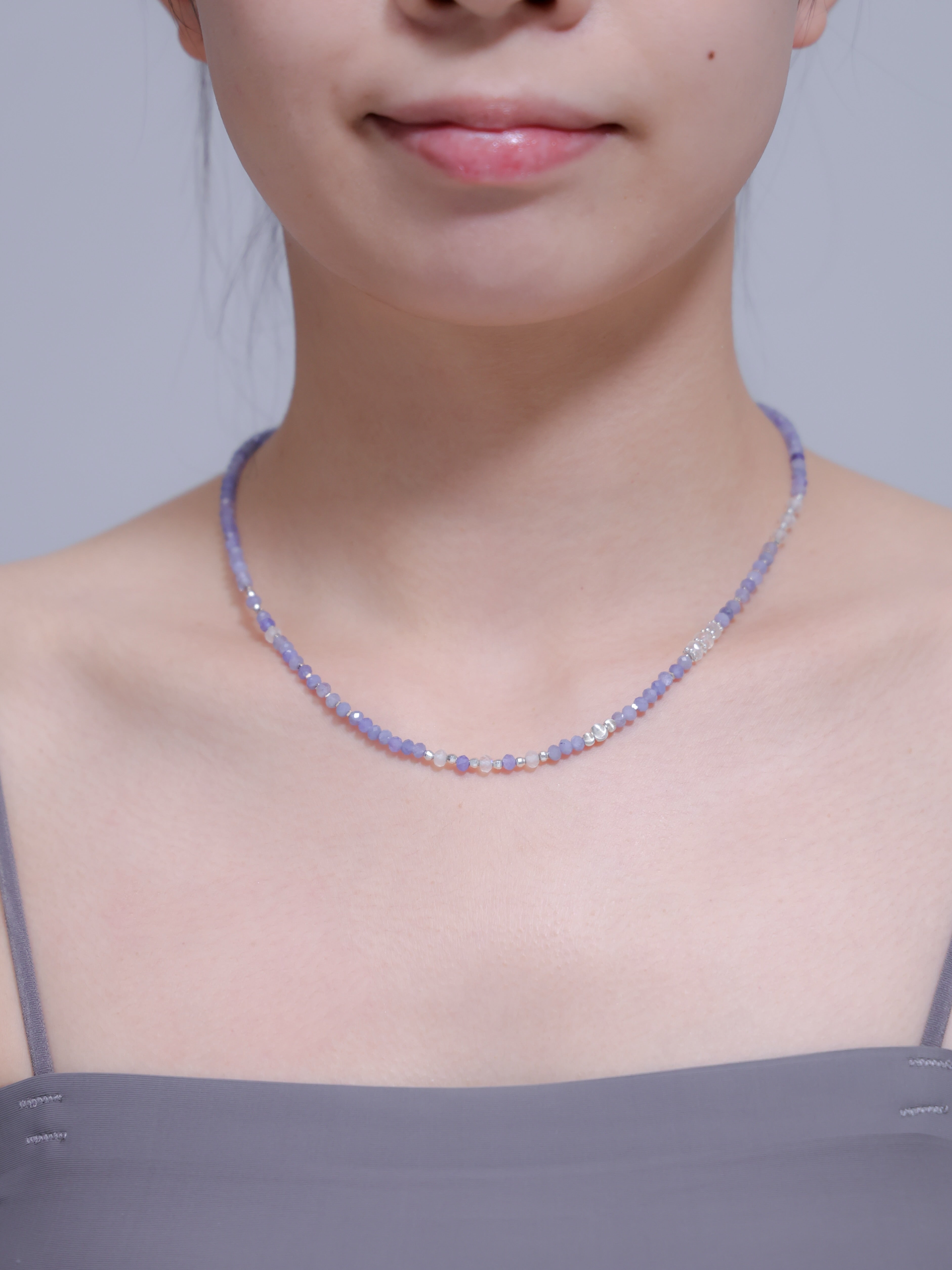 【12月・6月 誕生石】タンザナイト ムーンストーン | 華奢 上品 SV925