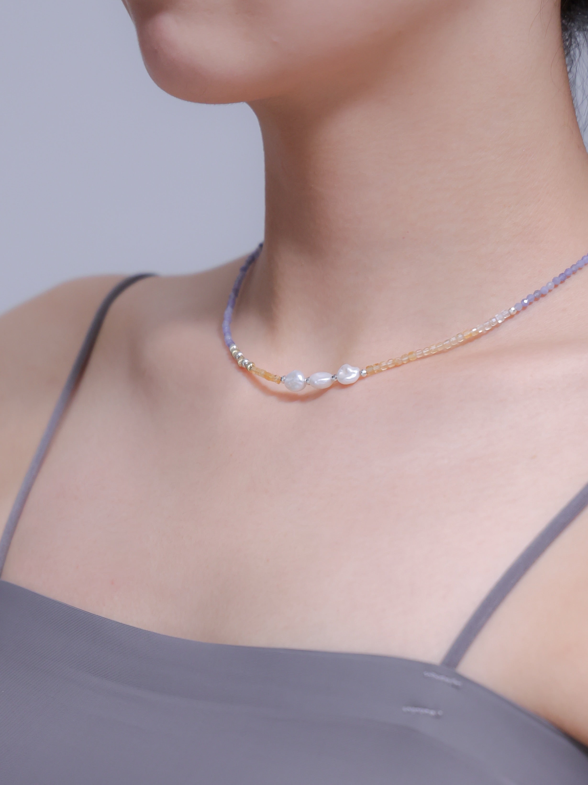 【12月・11月・6月 誕生石】タンザナイト シトリン 淡水パール | 華奢 SV925