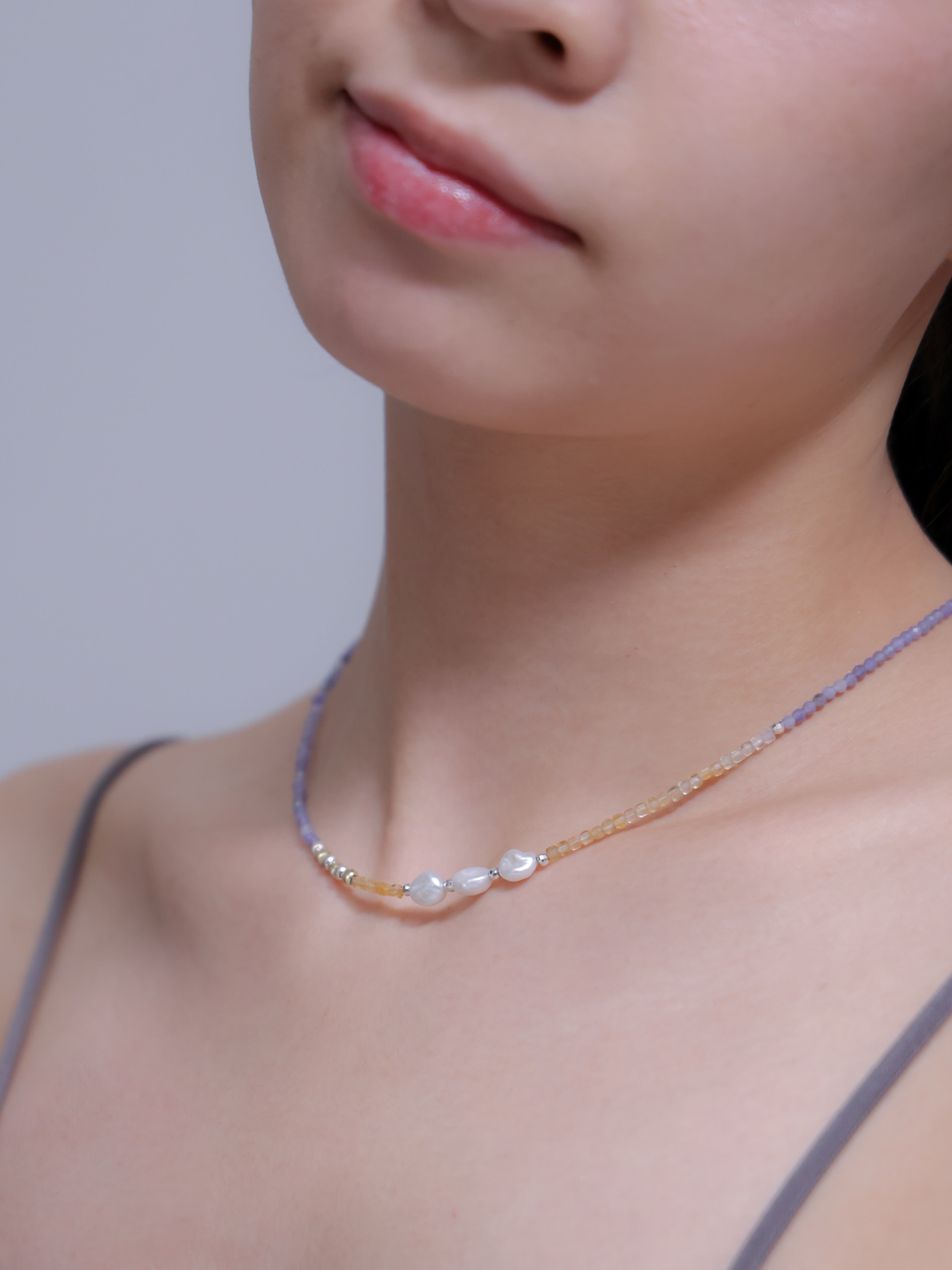 【12月・11月・6月 誕生石】タンザナイト シトリン 淡水パール | 華奢 SV925