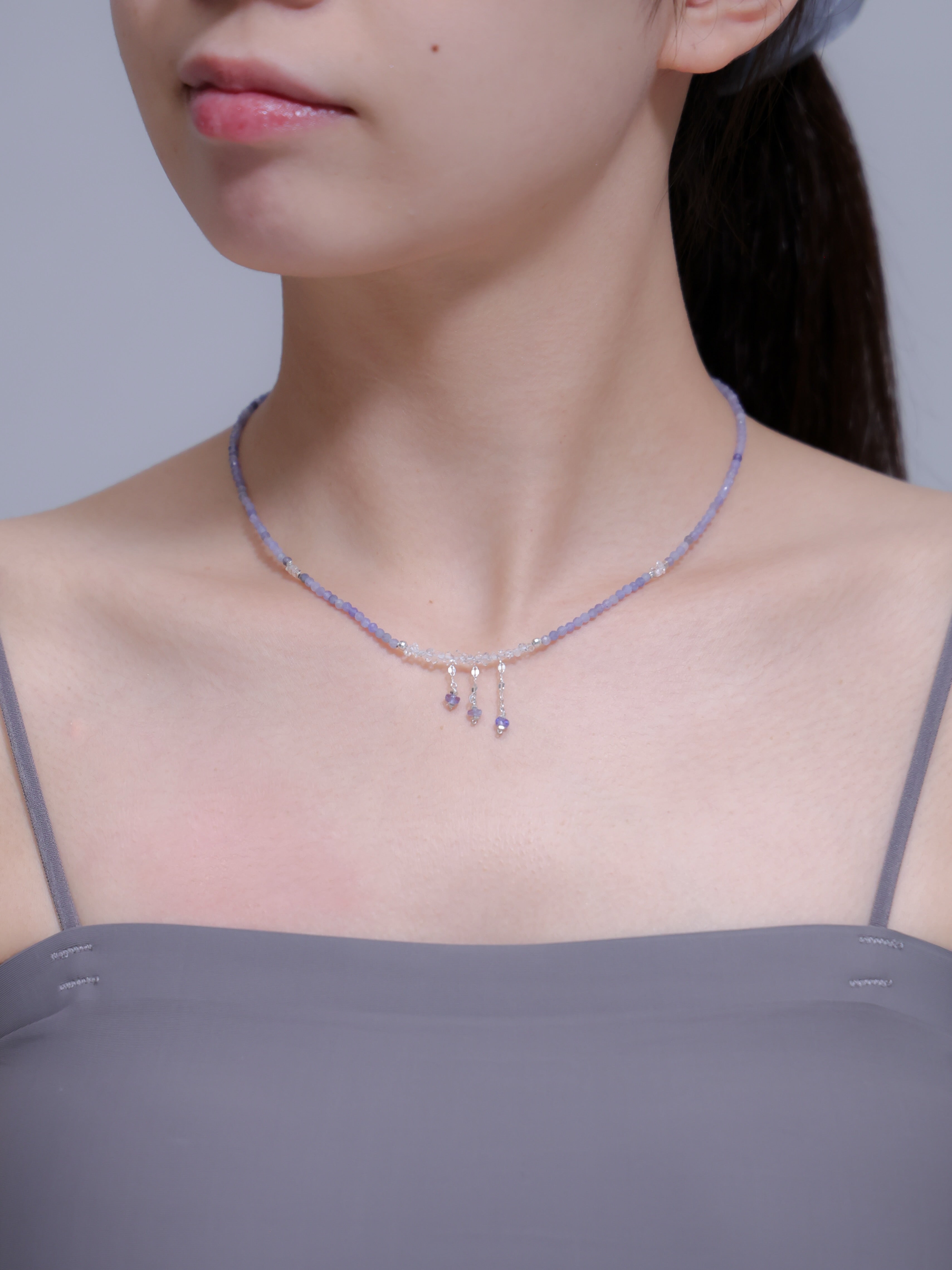 タンザナイト × フェナカイト ネックレス｜SV925