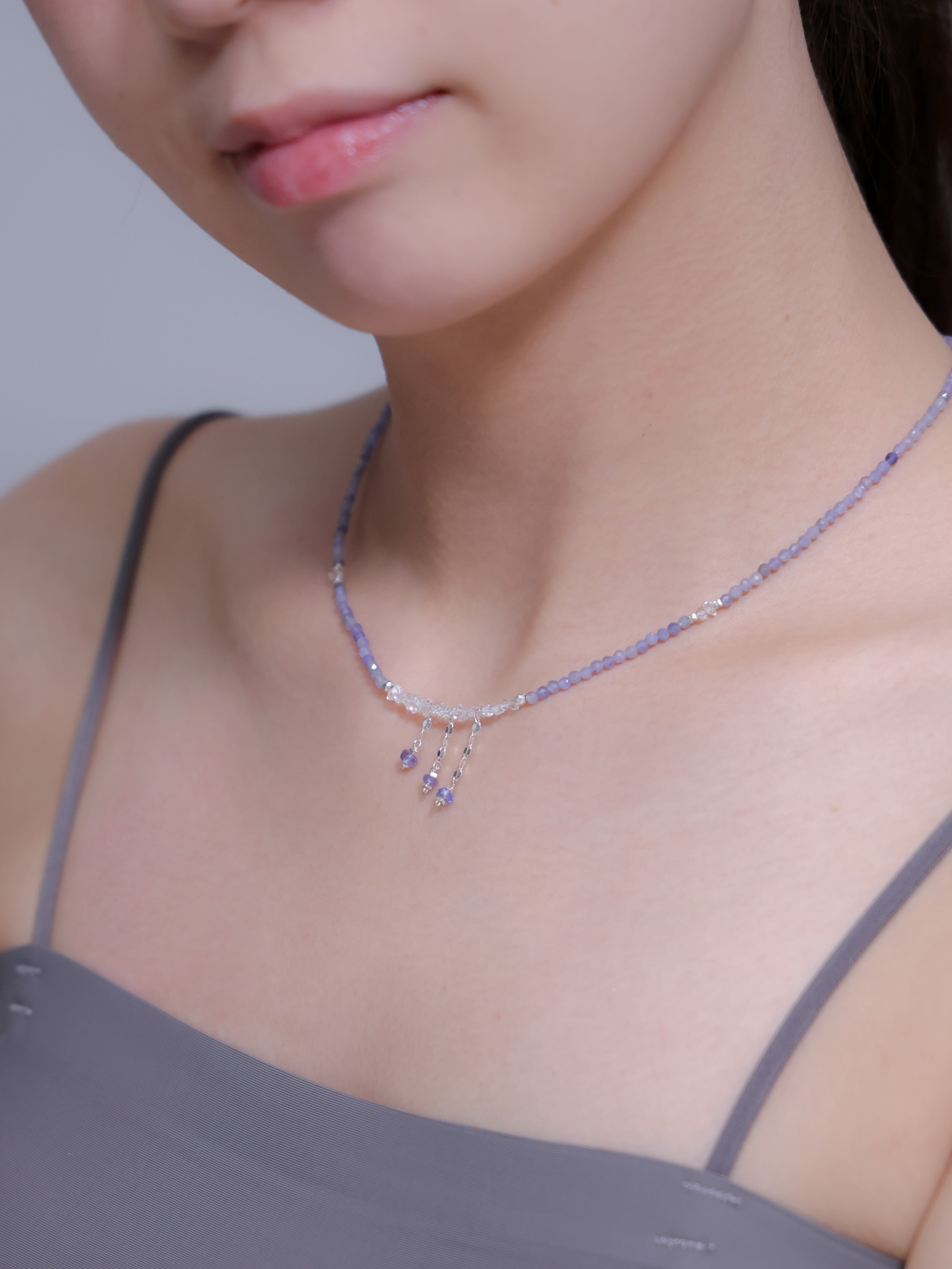タンザナイト × フェナカイト ネックレス｜SV925