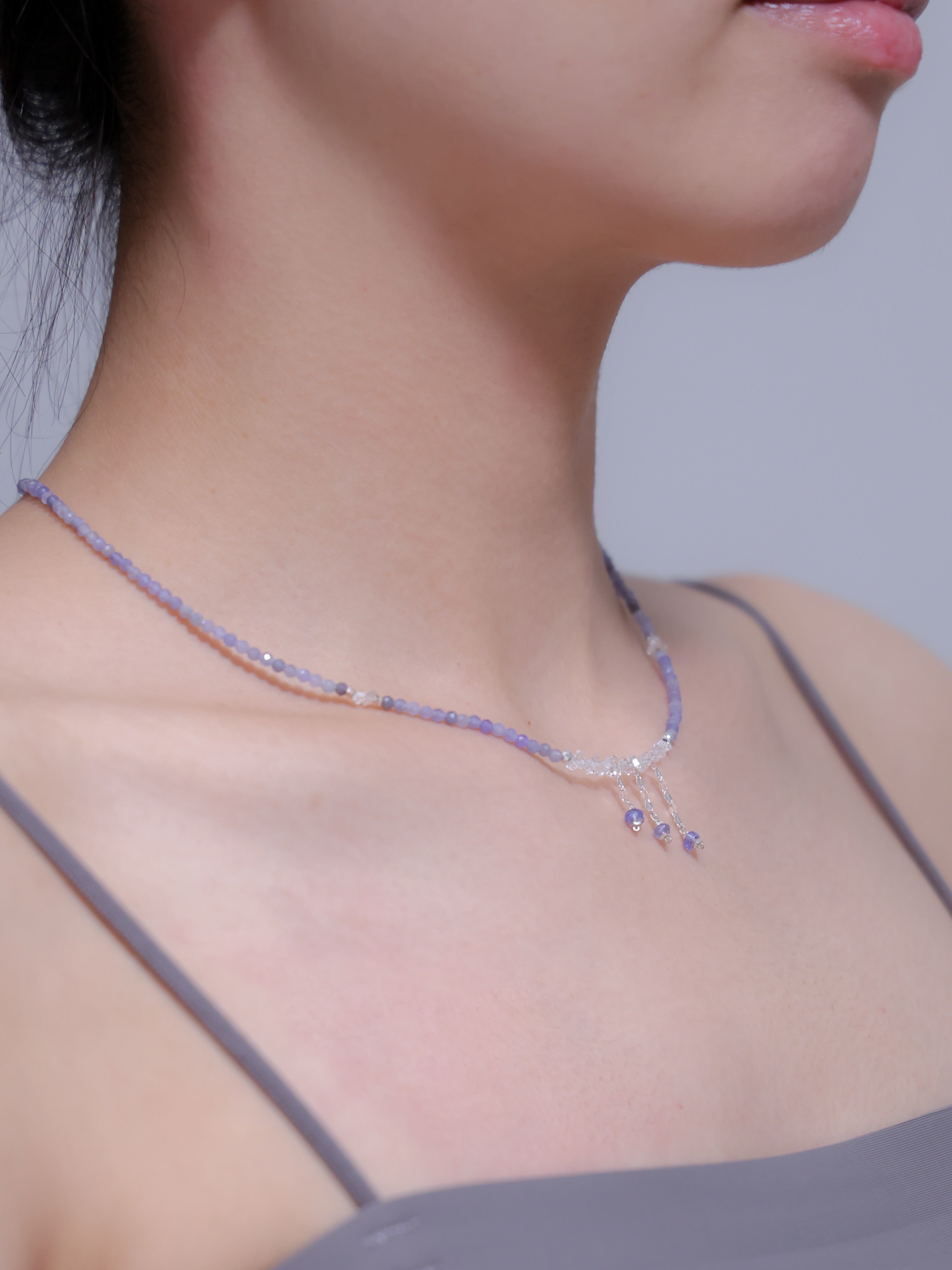 タンザナイト × フェナカイト ネックレス｜SV925