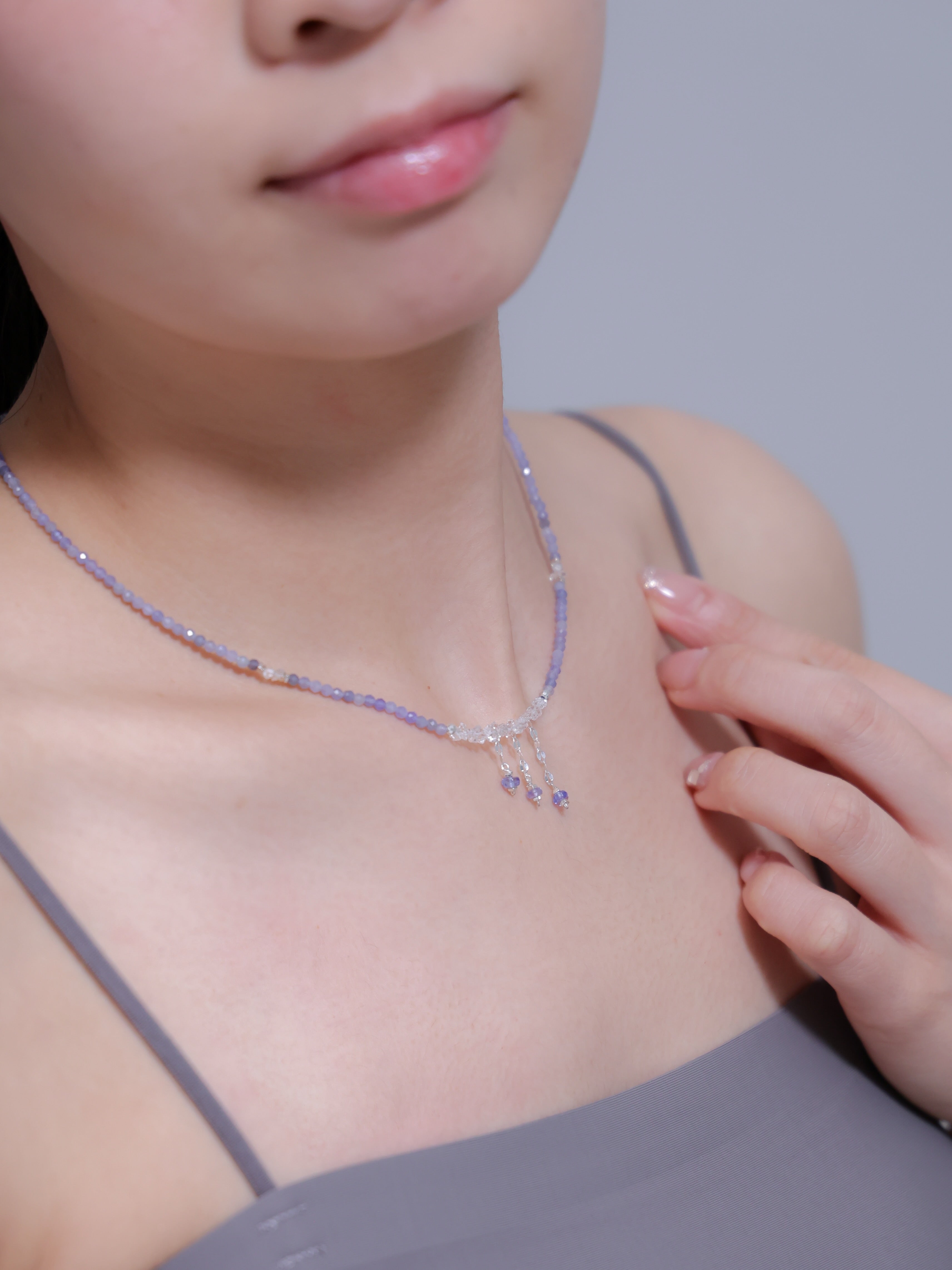 タンザナイト × フェナカイト ネックレス｜SV925
