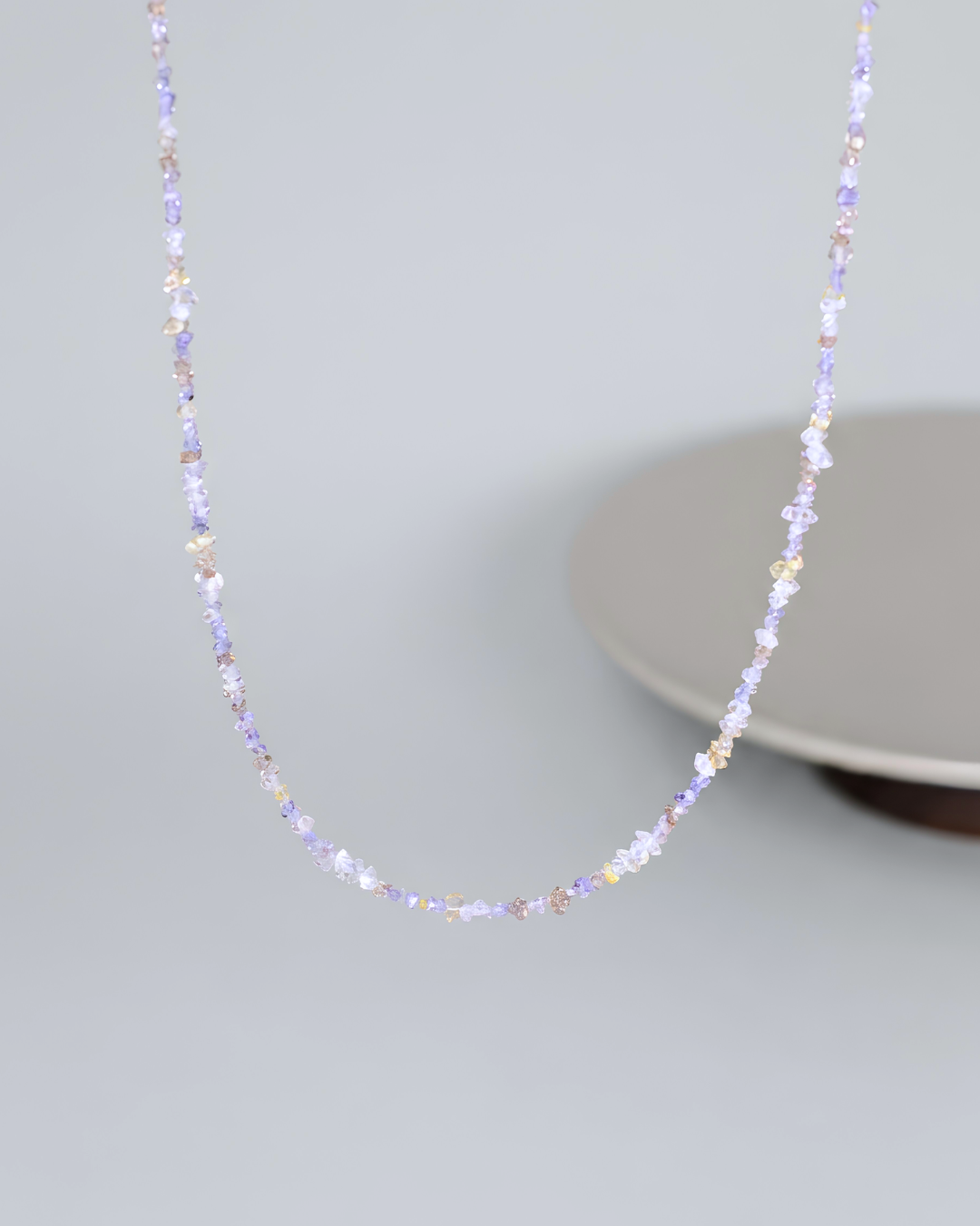 ハーキマーダイヤモンド ネックレス〈夜明けの結晶〉SV925(K14GP) ／ 希少石｜神戸アトリエ LUCINE