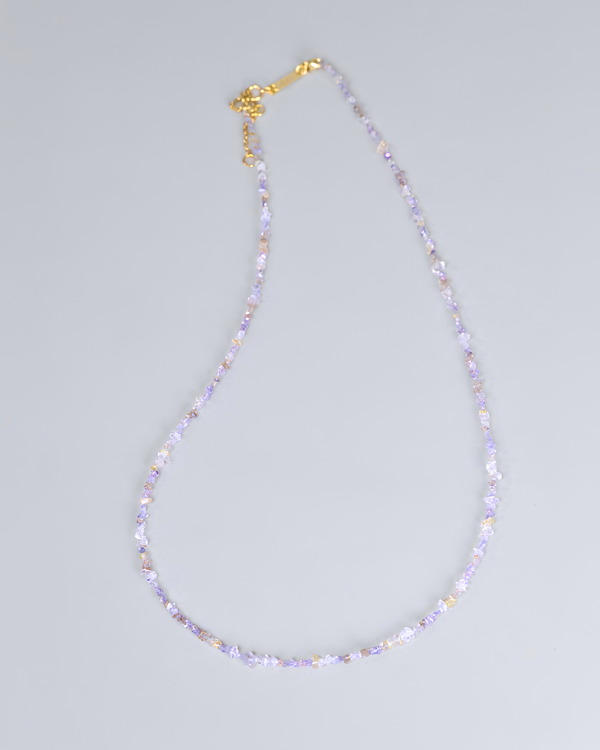 ハーキマーダイヤモンド ネックレス〈夜明けの結晶〉SV925(K14GP) ／ 希少石｜神戸アトリエ LUCINE