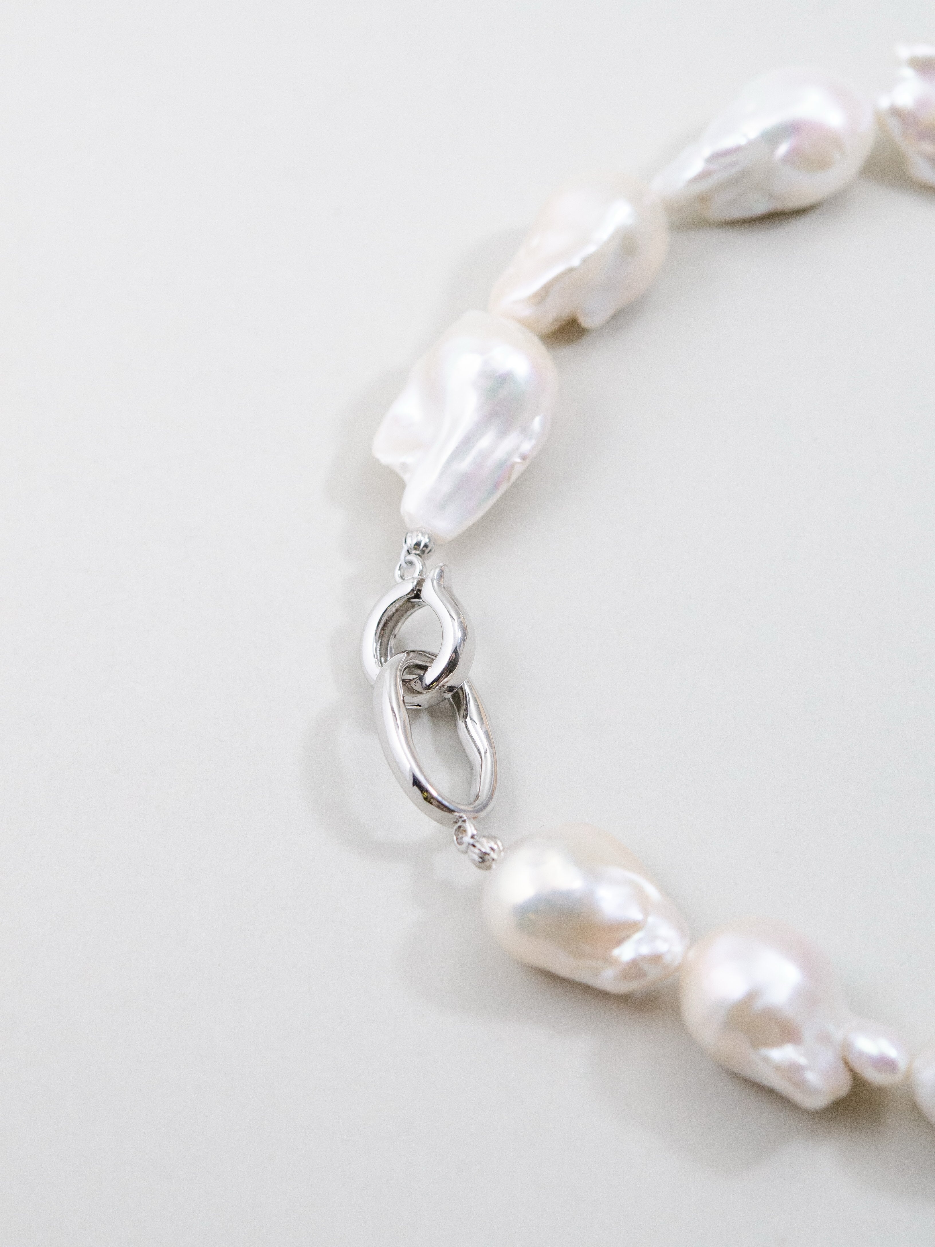 【6月 誕生石】バロックパール ネックレス | ボリューム 上品 14KGF 金属アレルギー対応