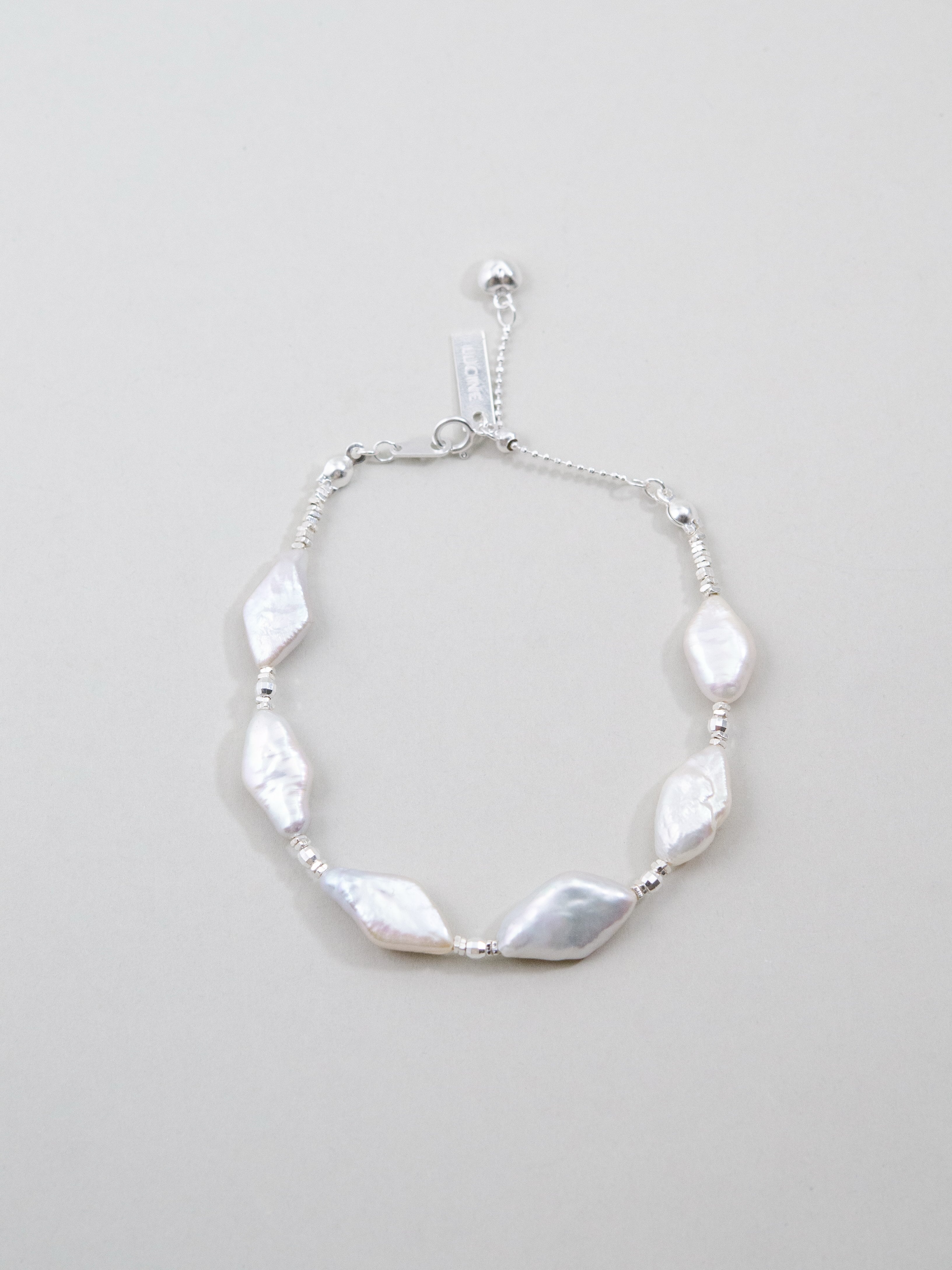 14k表記　天然パール　ブレスレット sunholl1374.jpg