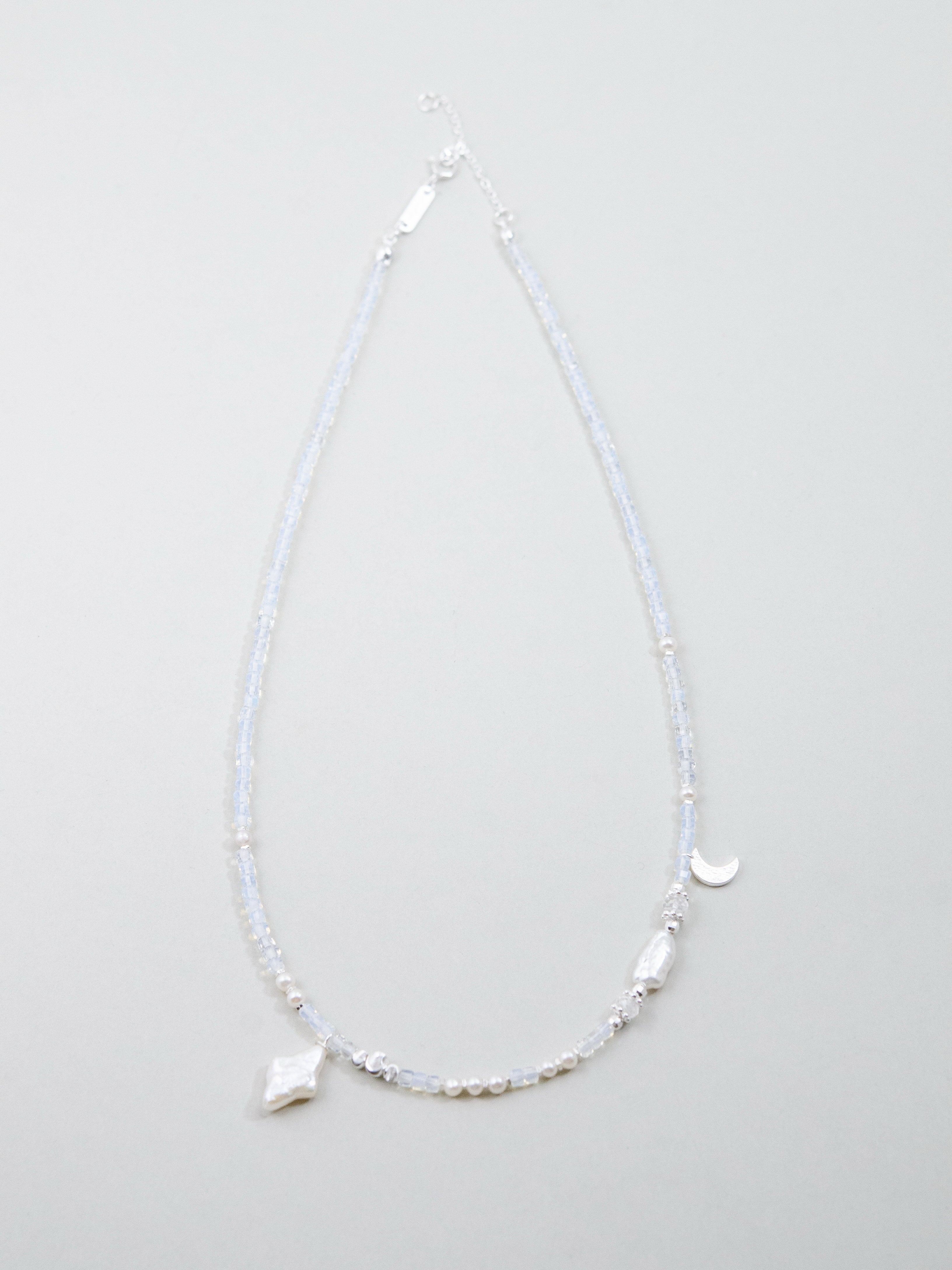 【10月・6月 誕生石】オパール ムーンストーン | 華奢 上品 SV925