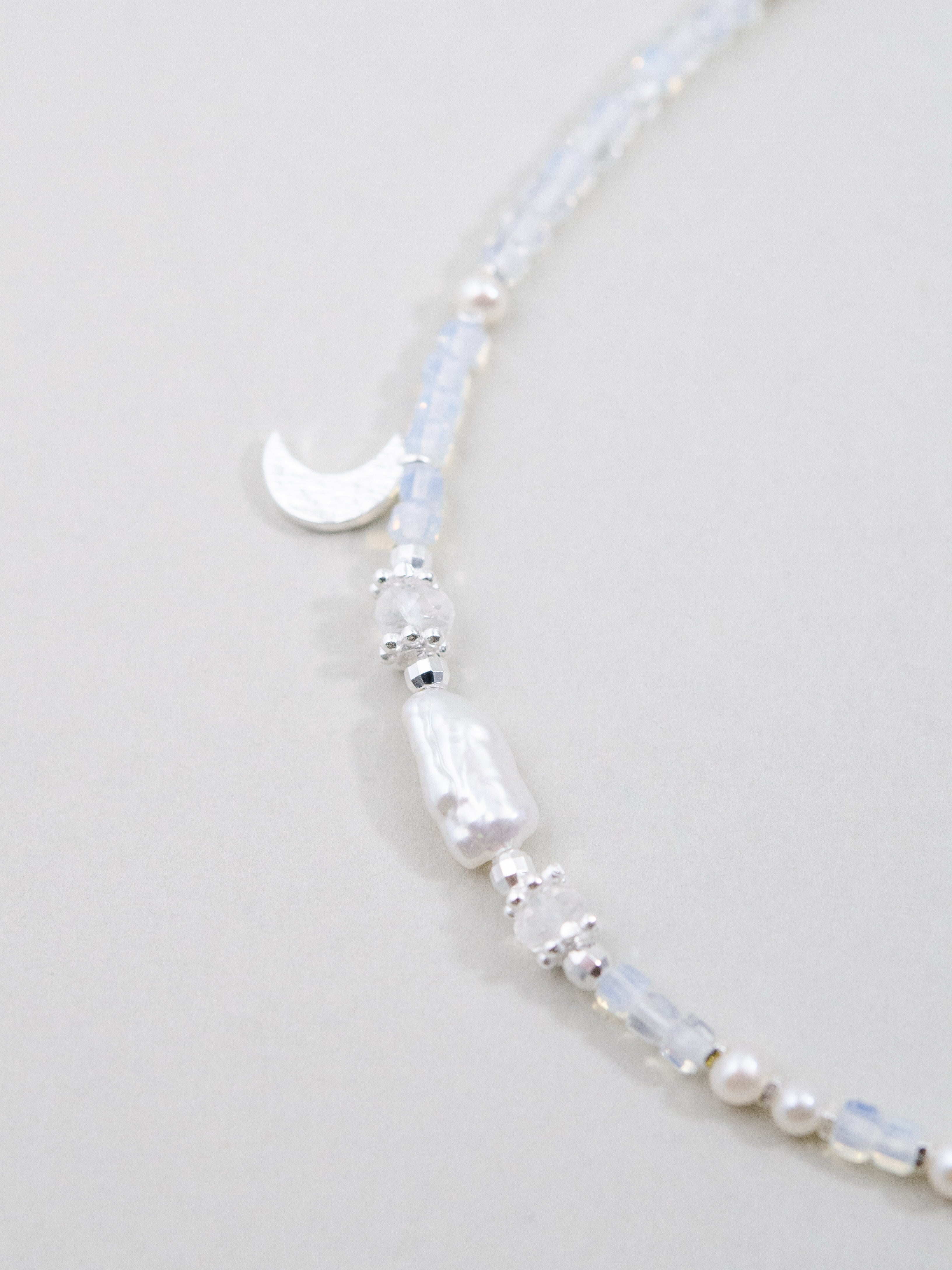 【10月・6月 誕生石】オパール ムーンストーン | 華奢 上品 SV925