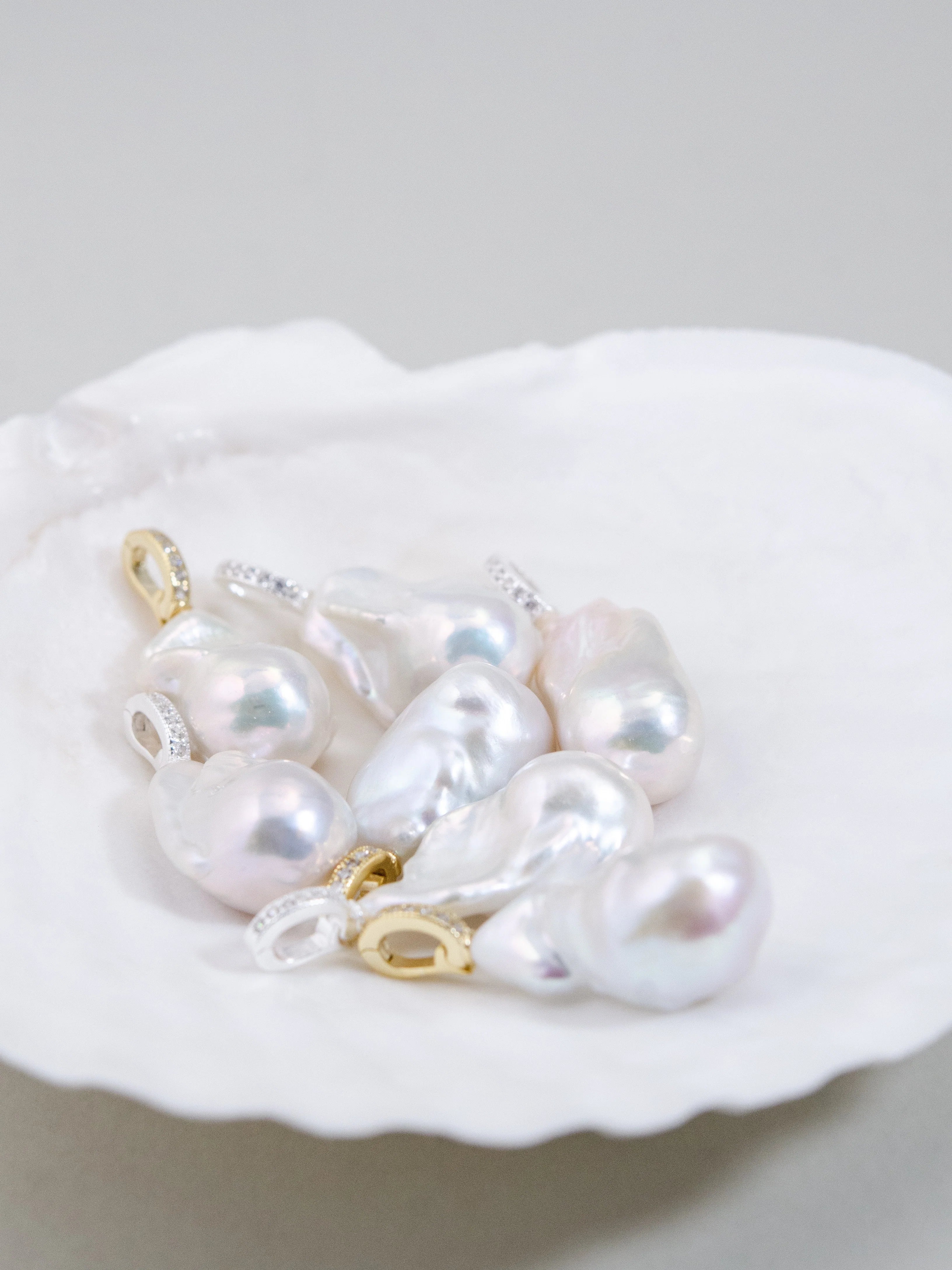 淡水バロックパール ペンダントトップ/チャーム - 【魔法のアレンジ】開閉式バチカンで付け替え自由 / SV925