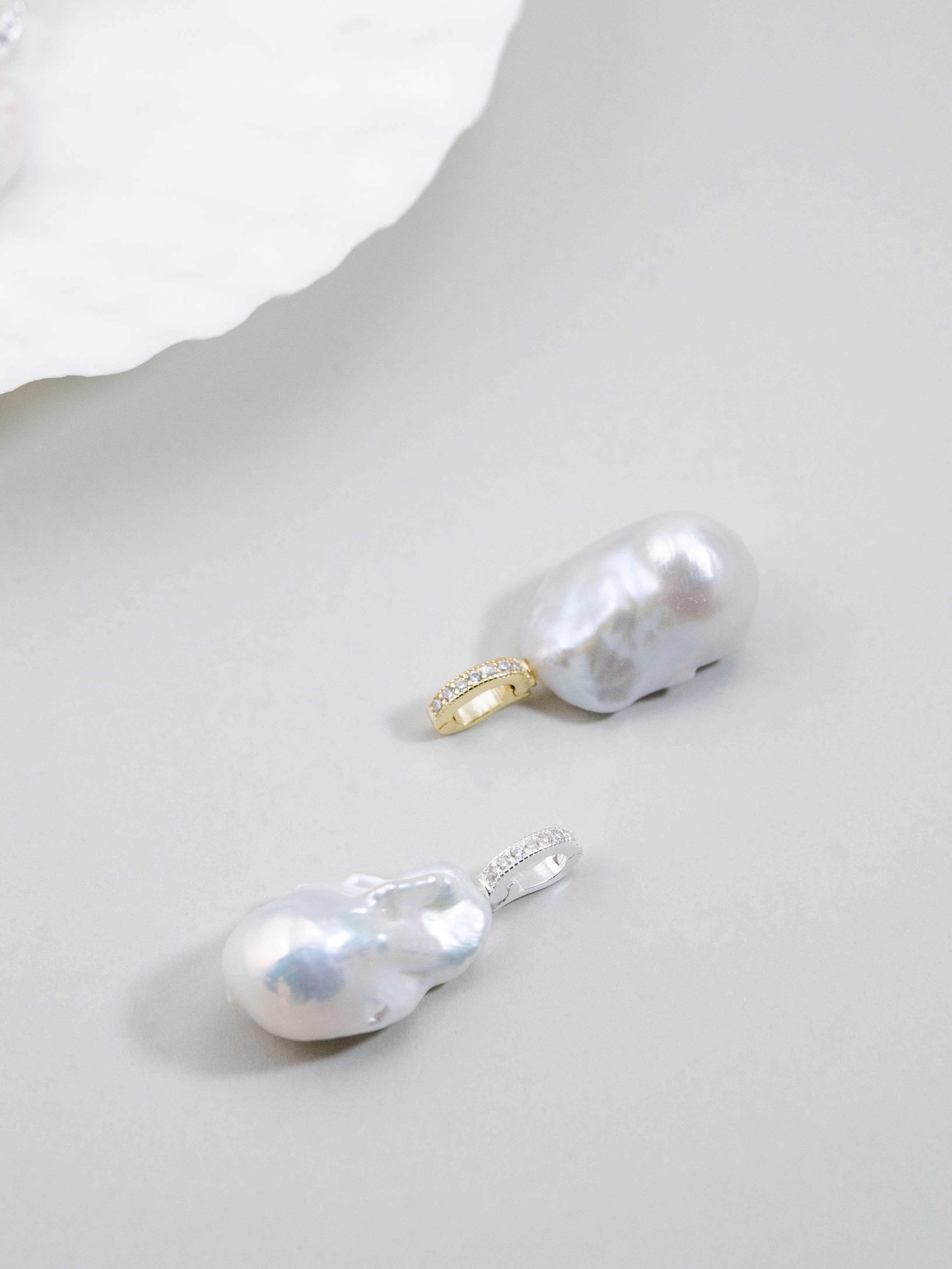 淡水バロックパール ペンダントトップ/チャーム - 【魔法のアレンジ】開閉式バチカンで付け替え自由 / SV925