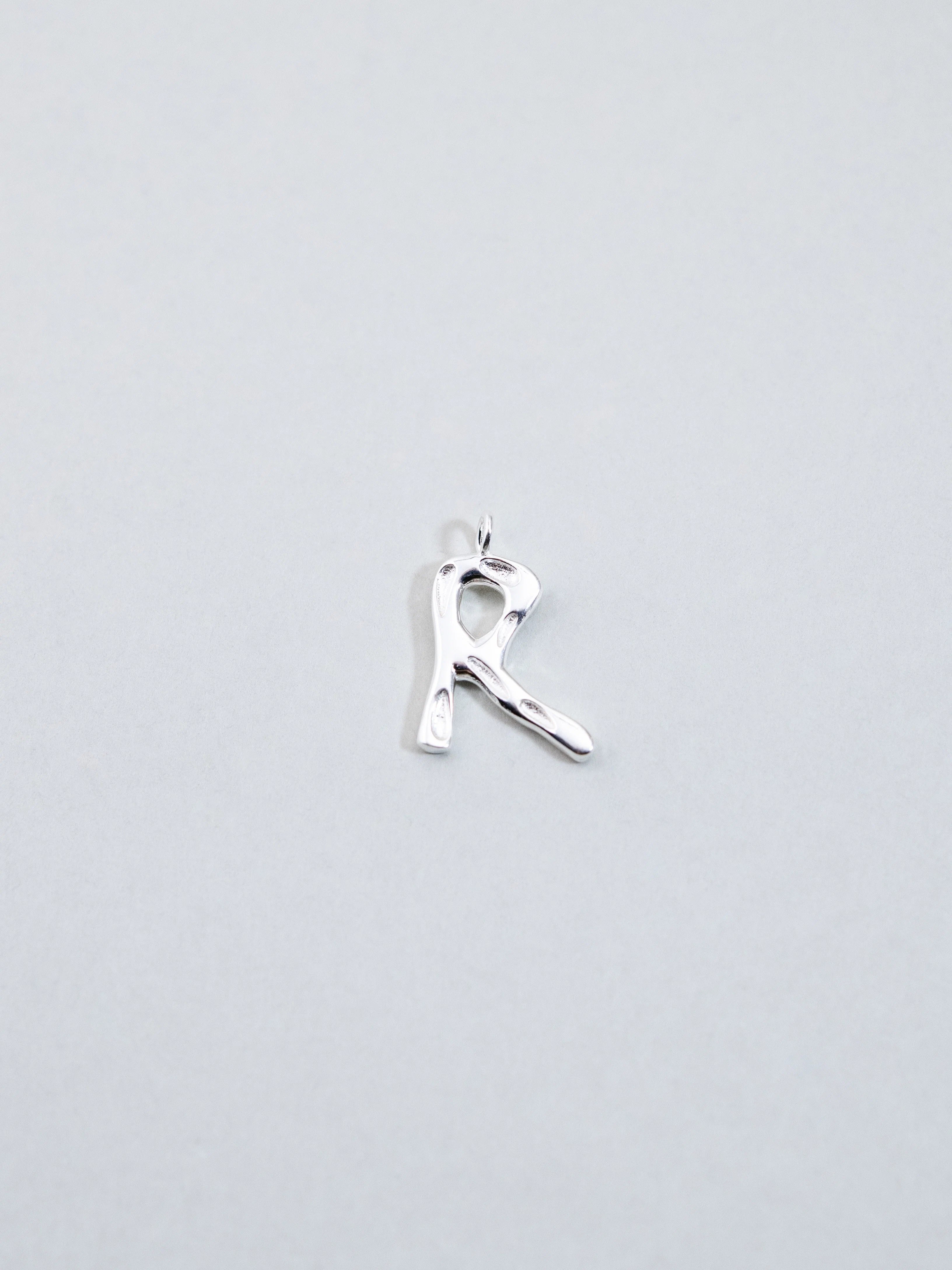 淡水パール & イニシャル ネックレス - 【選べるアルファベット】金銀ミックス / 6月誕生石 SV925 (K14GP)