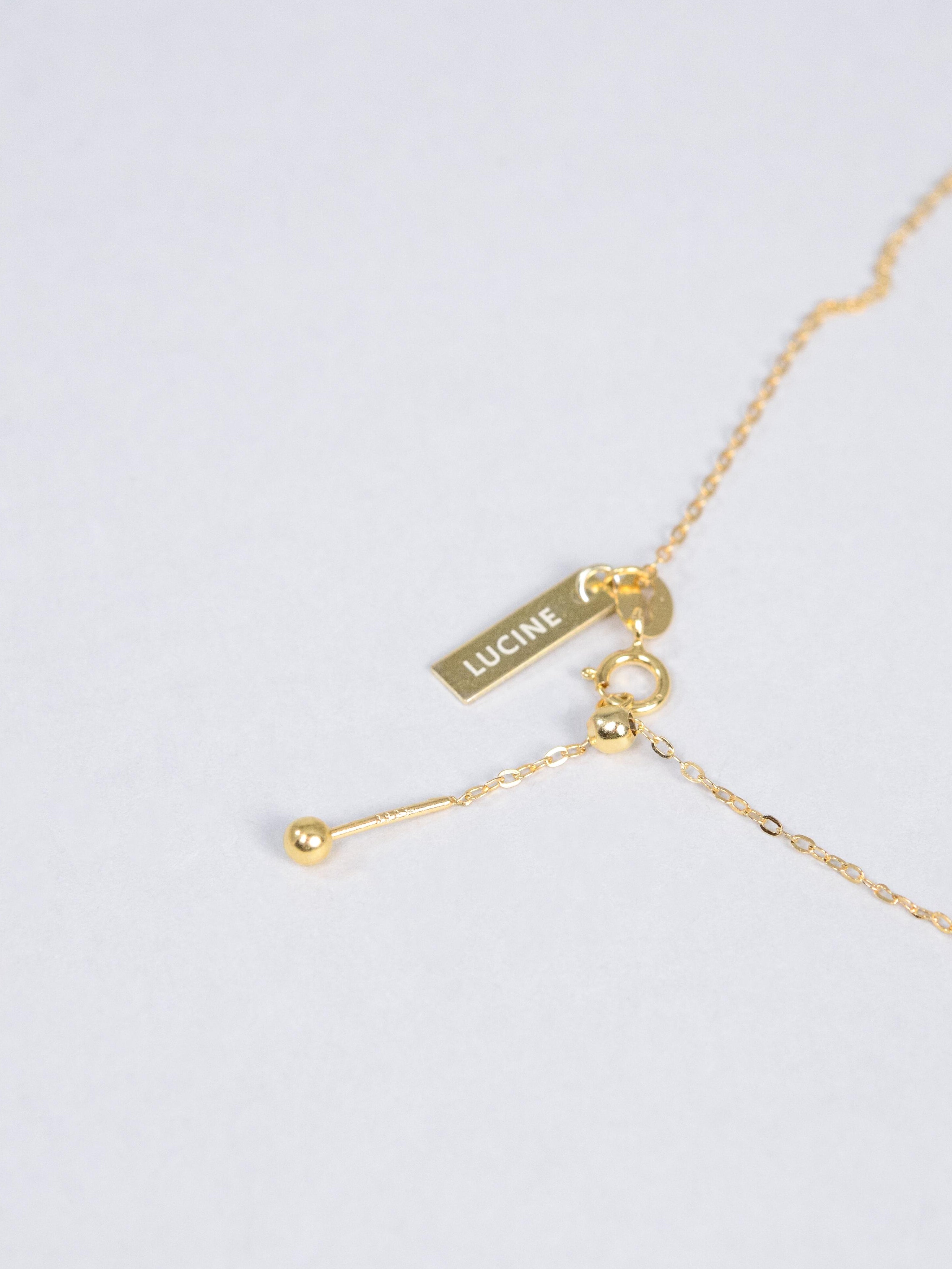 椿ネックレス＆ピアス セット〈花びらの余韻〉18Kコーティング｜LUCINE