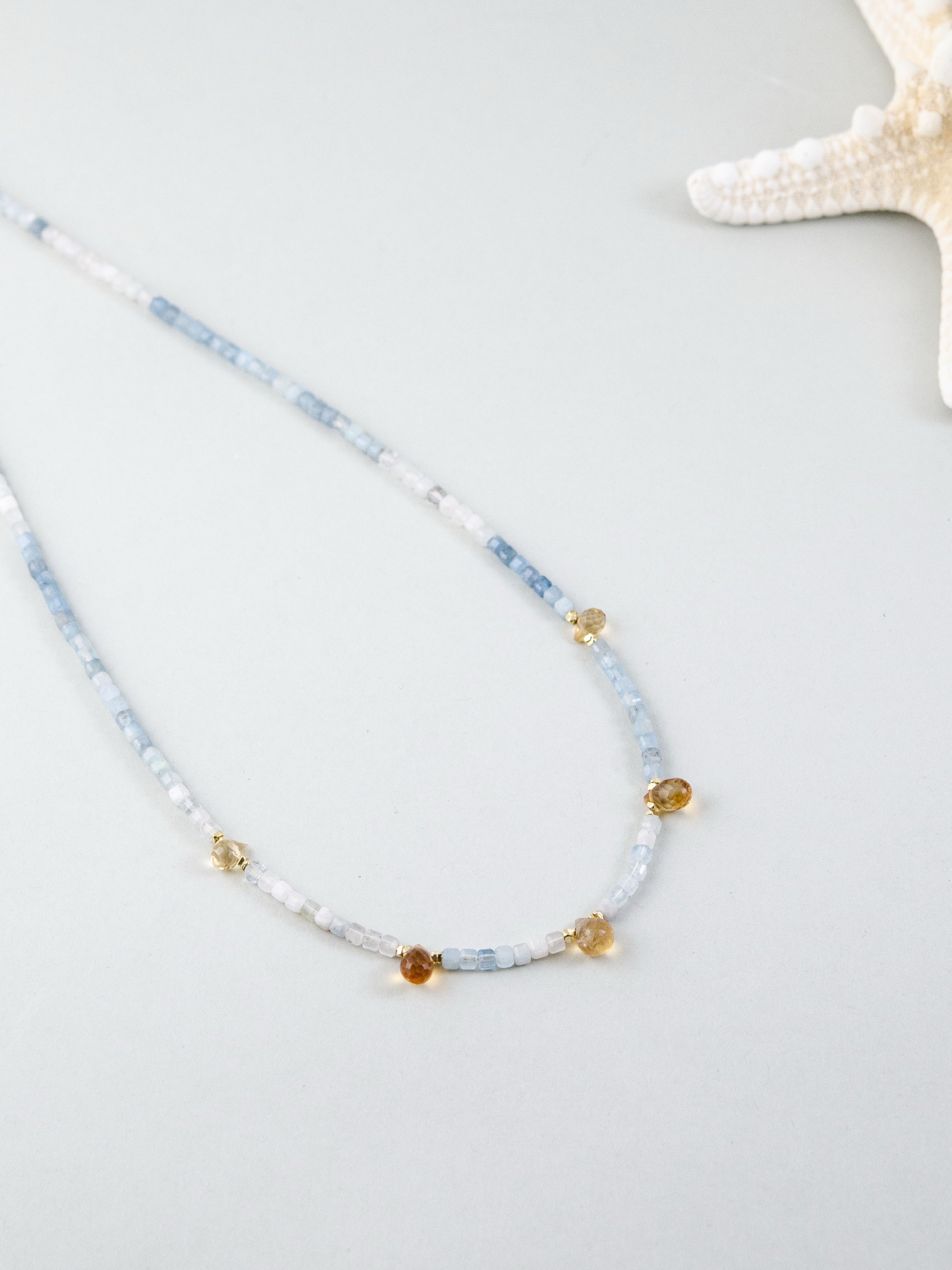 そらいろが気分をあげる天然石ネックレスハンドメイド