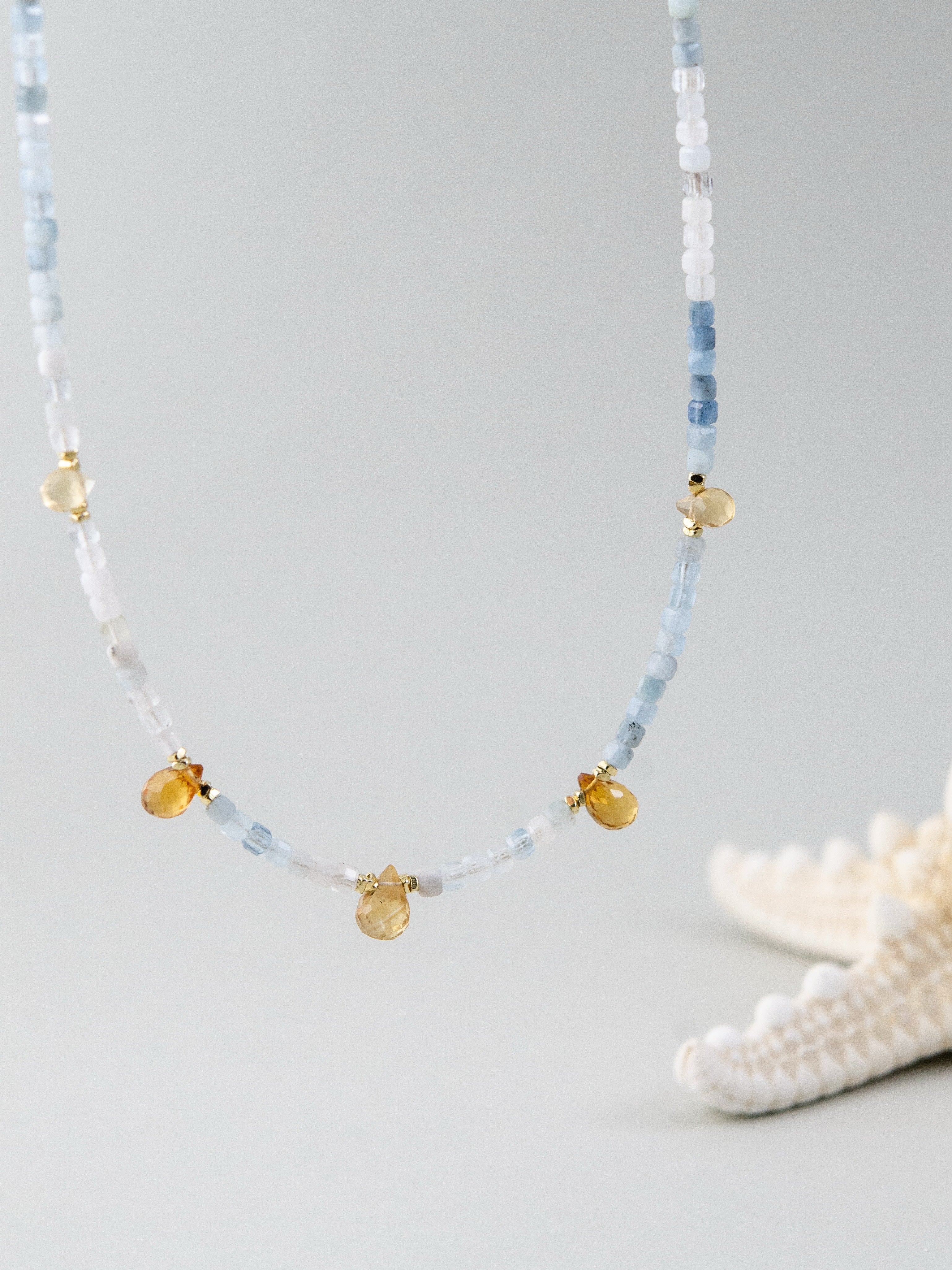 そらいろが気分をあげる天然石ネックレスハンドメイド