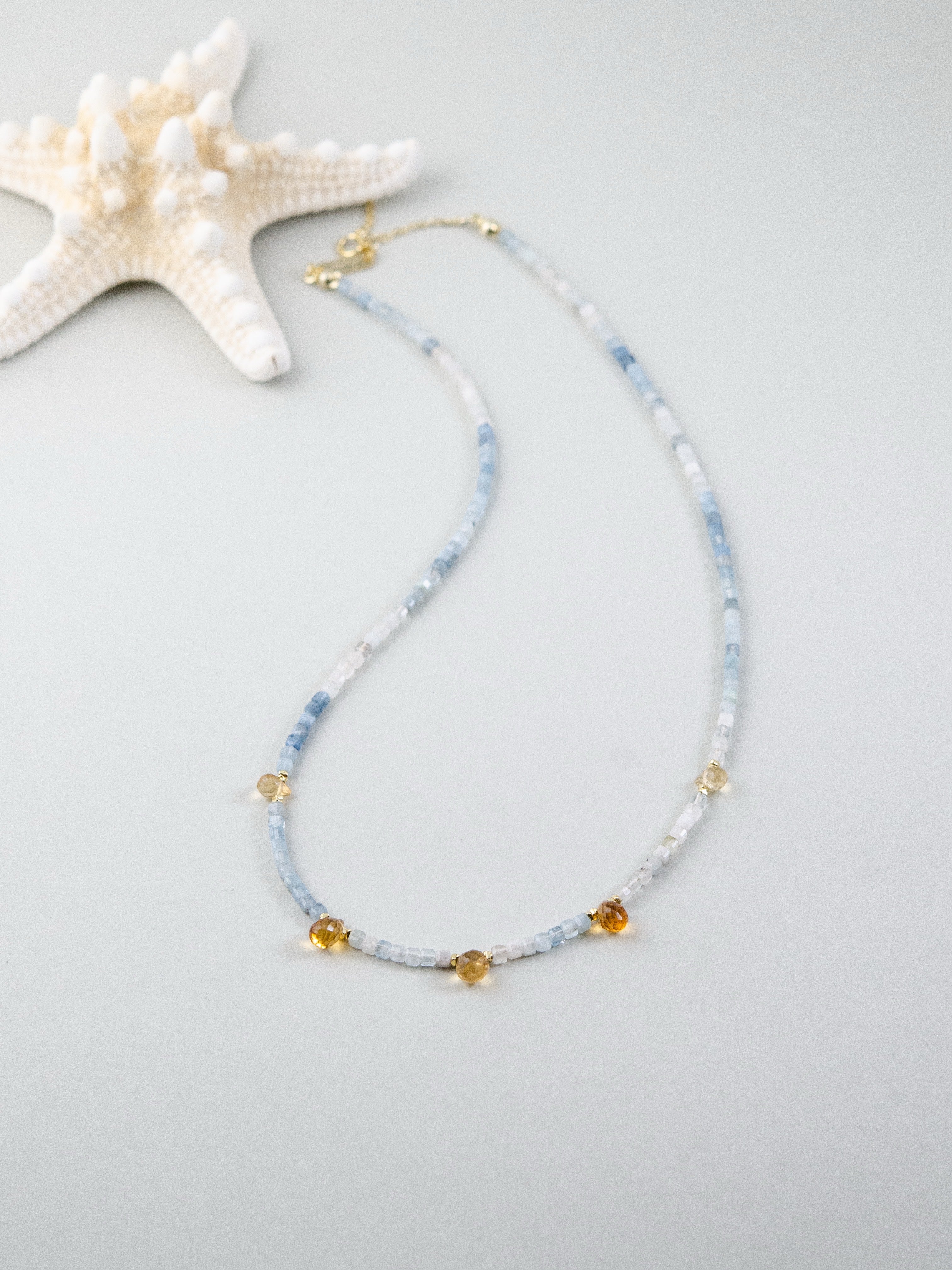 そらいろが気分をあげる天然石ネックレスハンドメイド