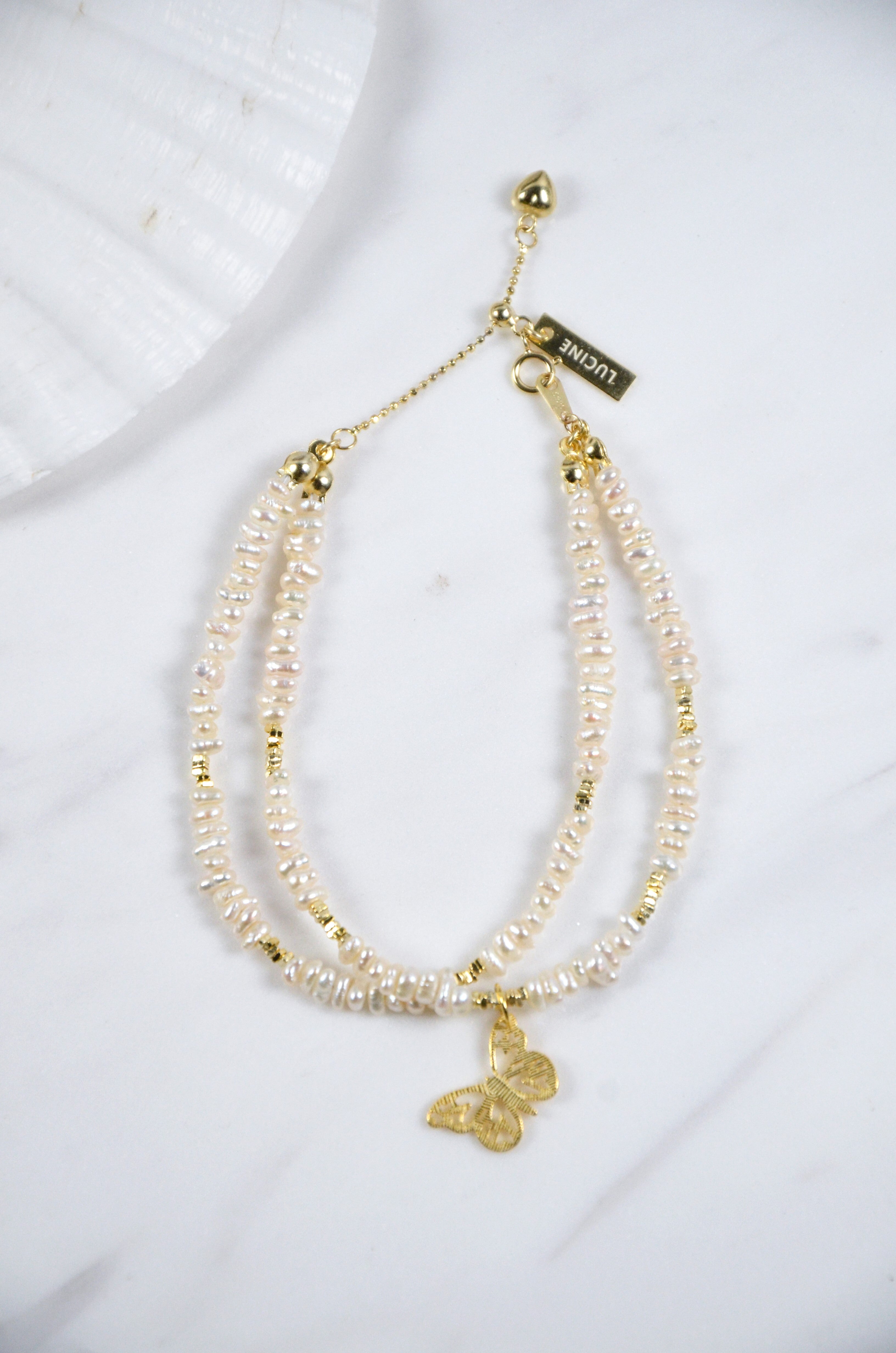 花園の舞 ブレスレット スタイリング画像 花や自然素材と共に 優しい雰囲気