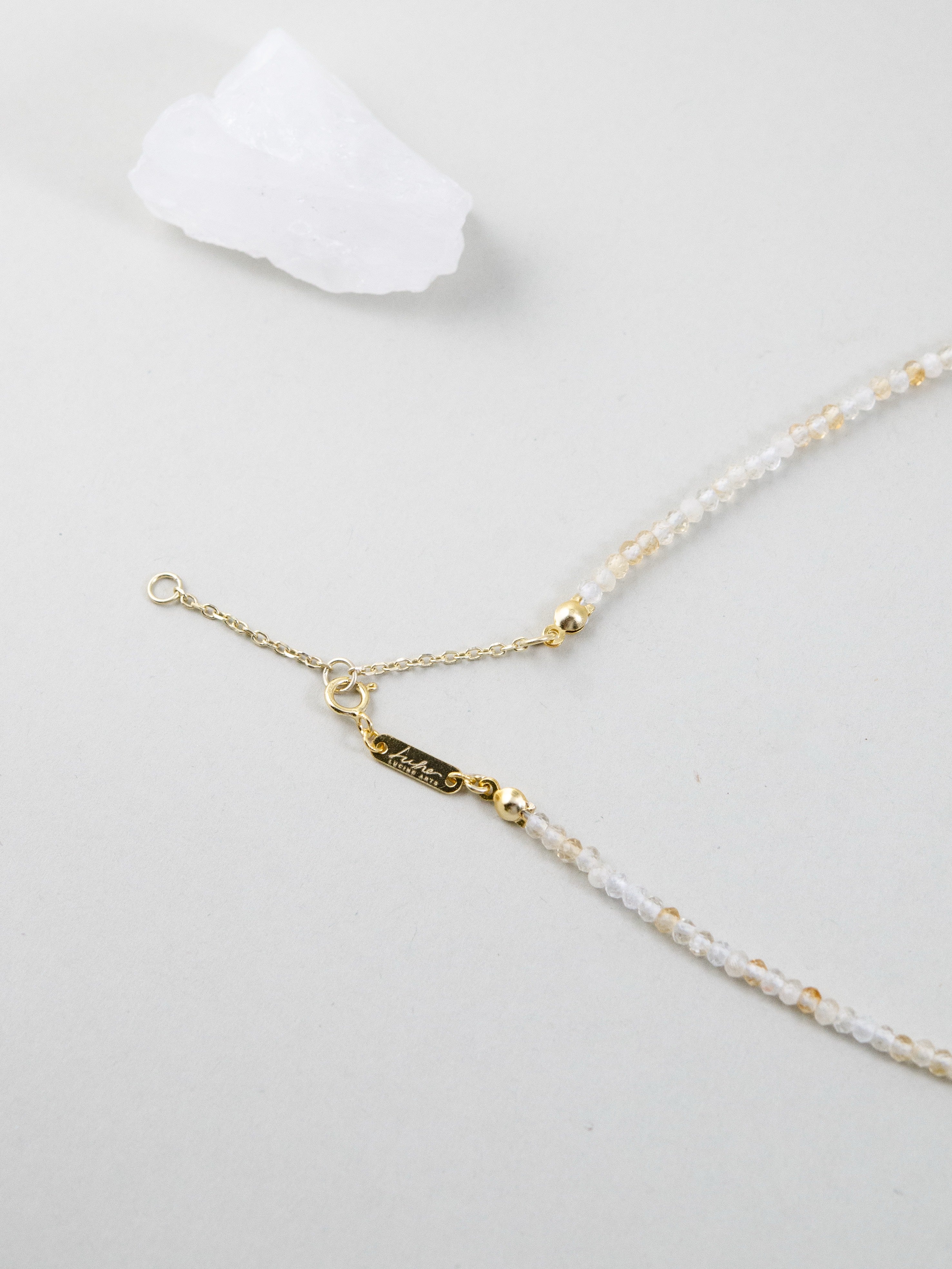 シトリン ネックレス 留め具・アジャスター詳細 SV925素材