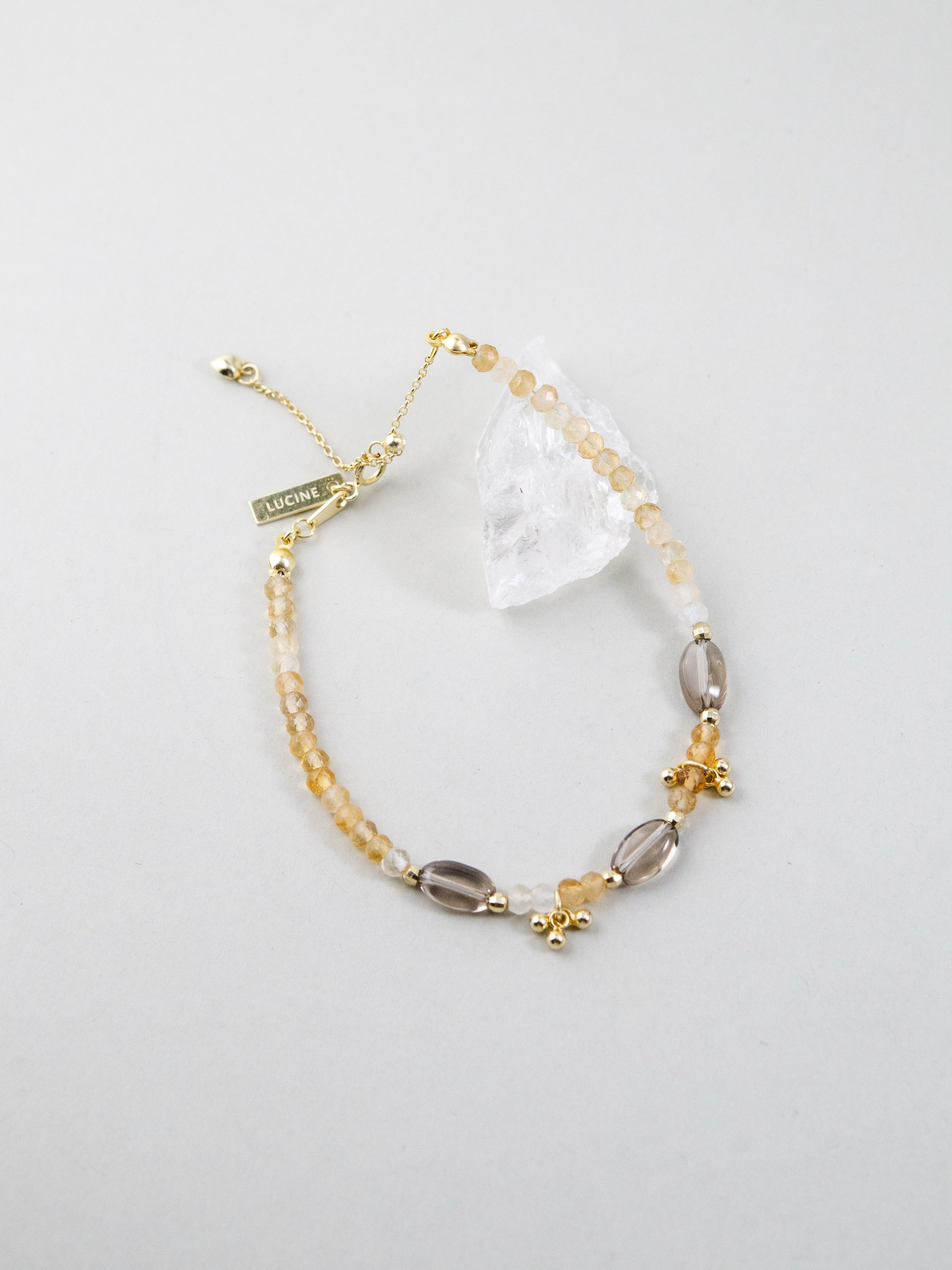 シトリン スモーキークォーツ 組み合わせ 色彩 コントラスト