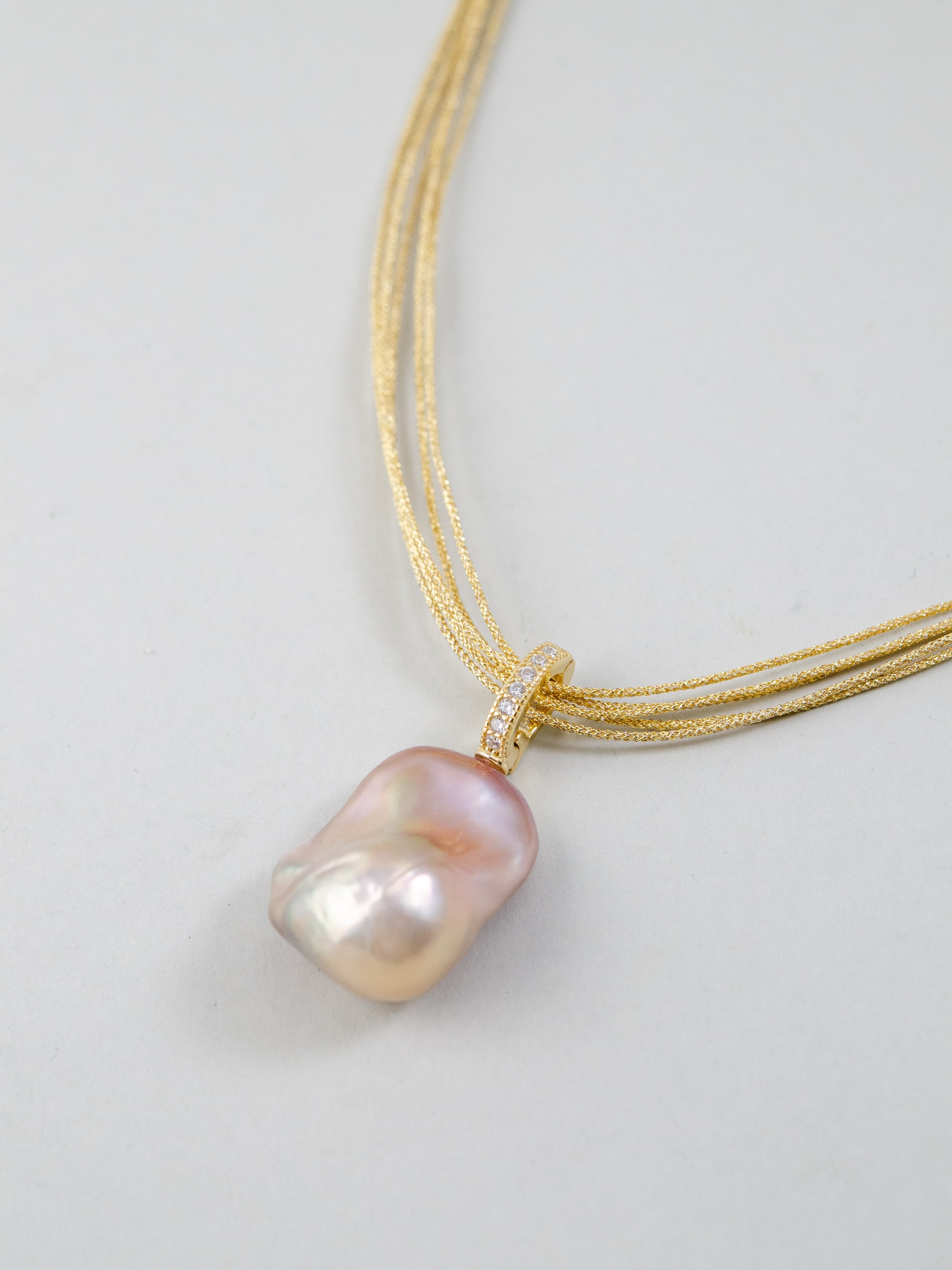 クリッカー 金具 詳細 バロックパール ペンダントトップ 14kgf