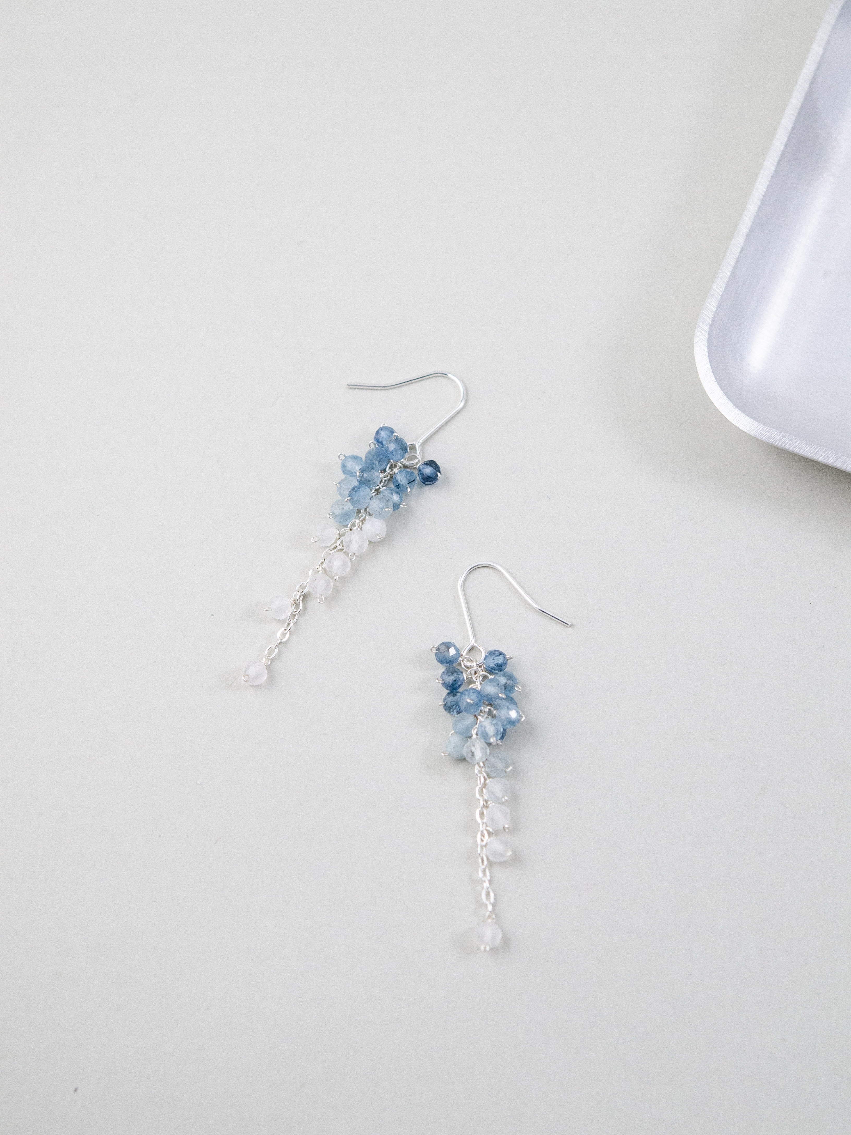 天然石ピアス 平置き シンプル配置 商品全体図