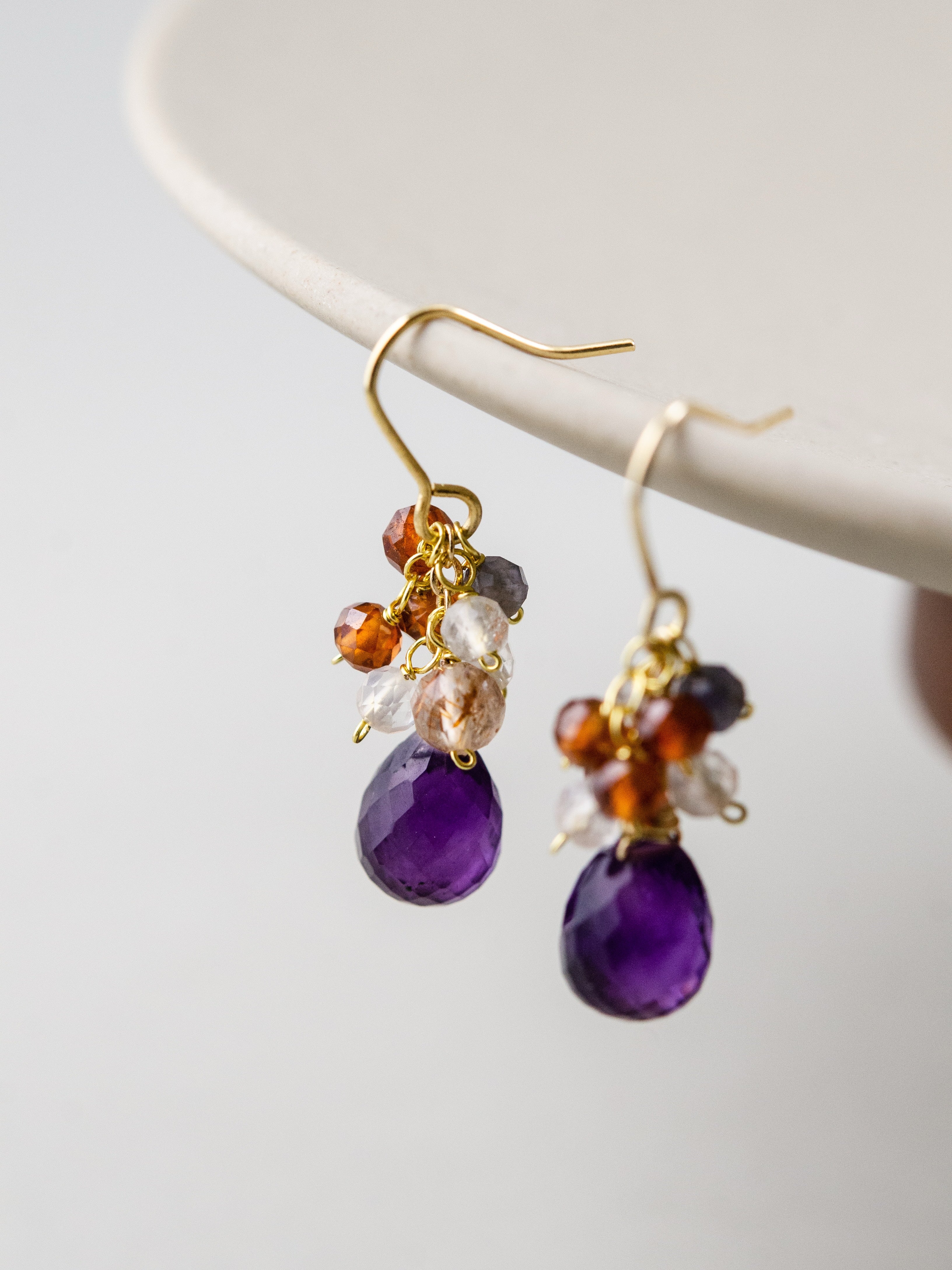 揺れる ロングピアス 吊り画像 詳細 14kgf ゴールド フック