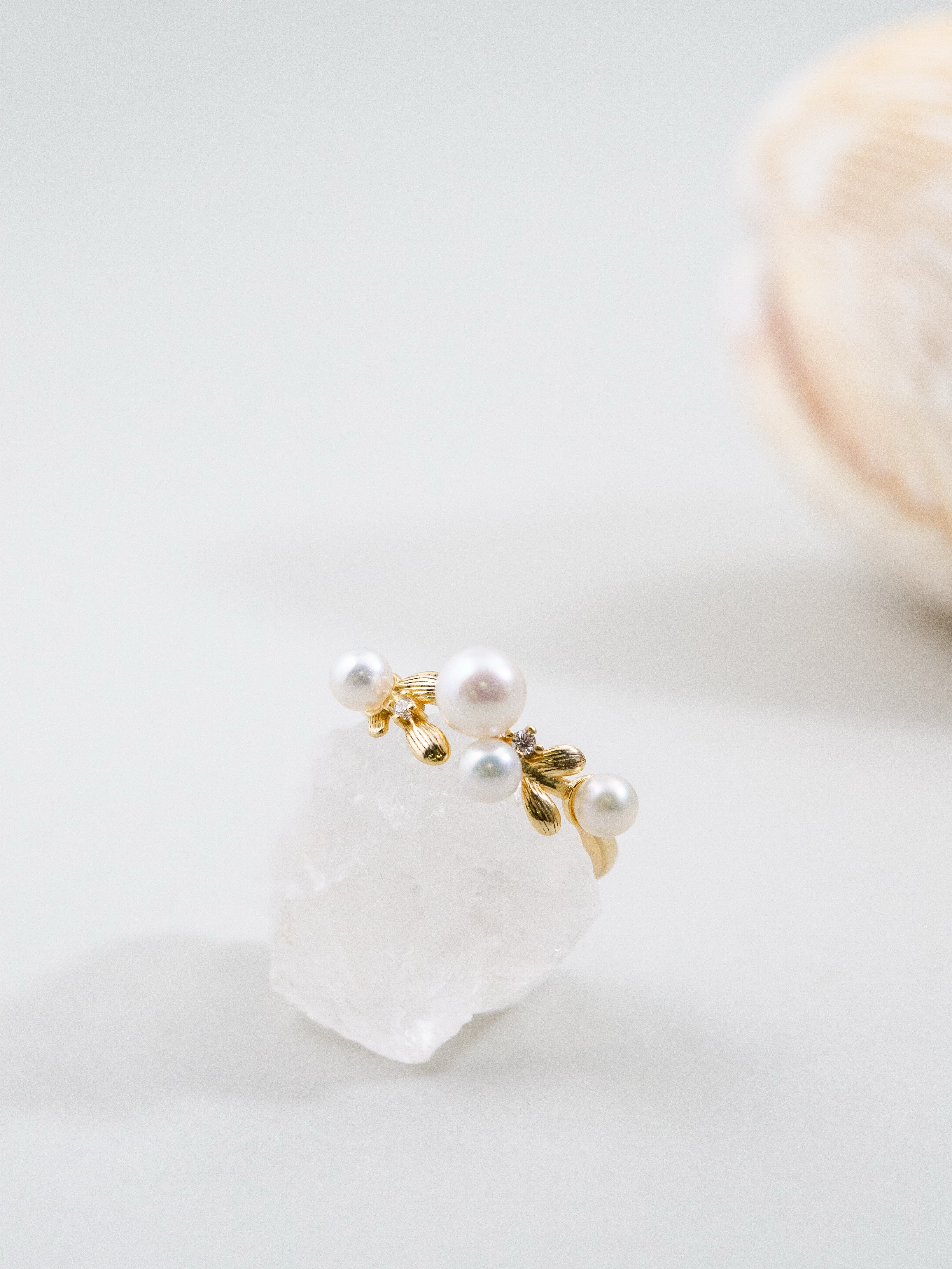 淡水パール アクセサリー ハンドメイド 置き画 雰囲気