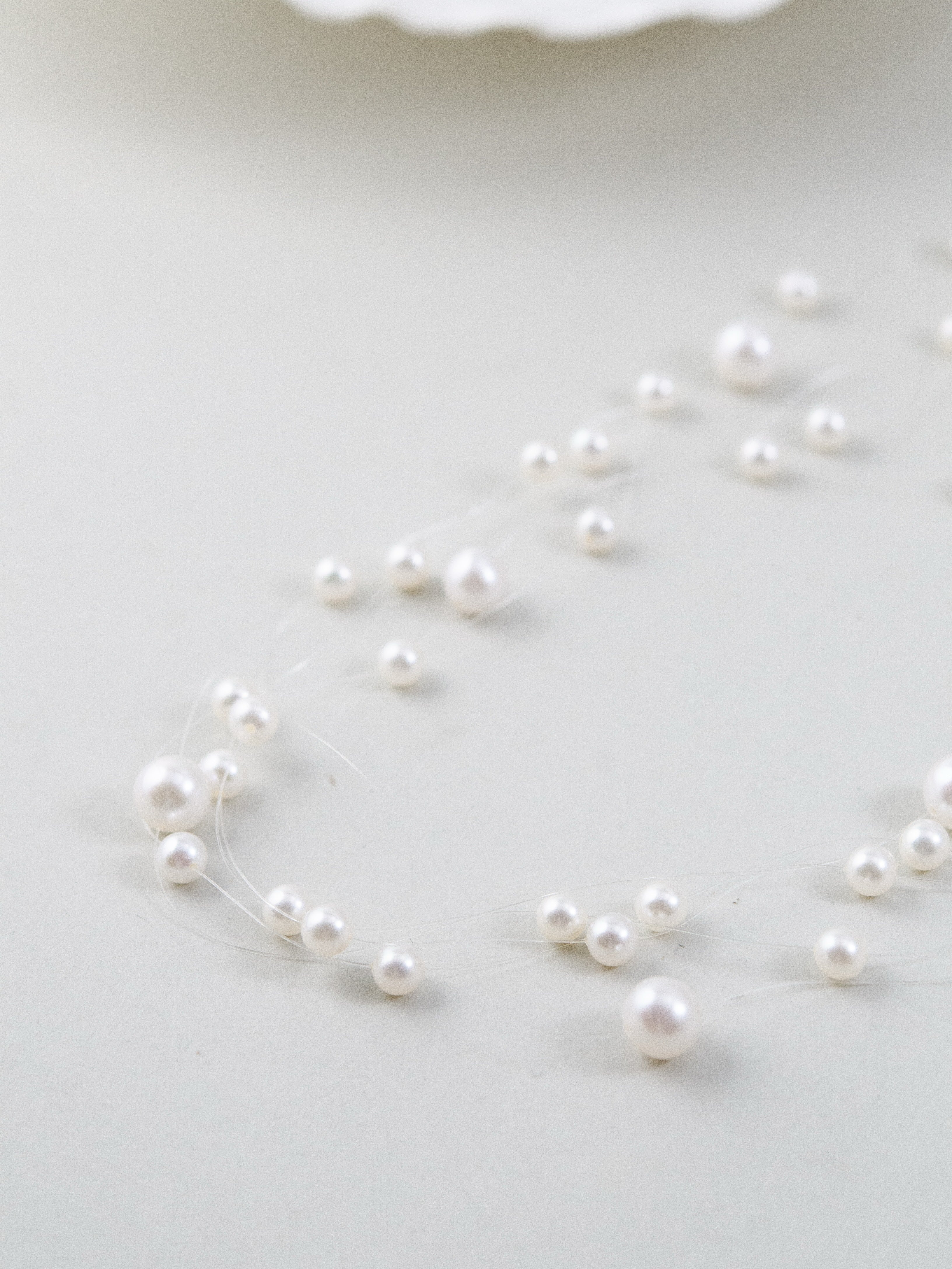 淡水パールネックレス 商品詳細 ランダムに配置されたパール 6月誕生石