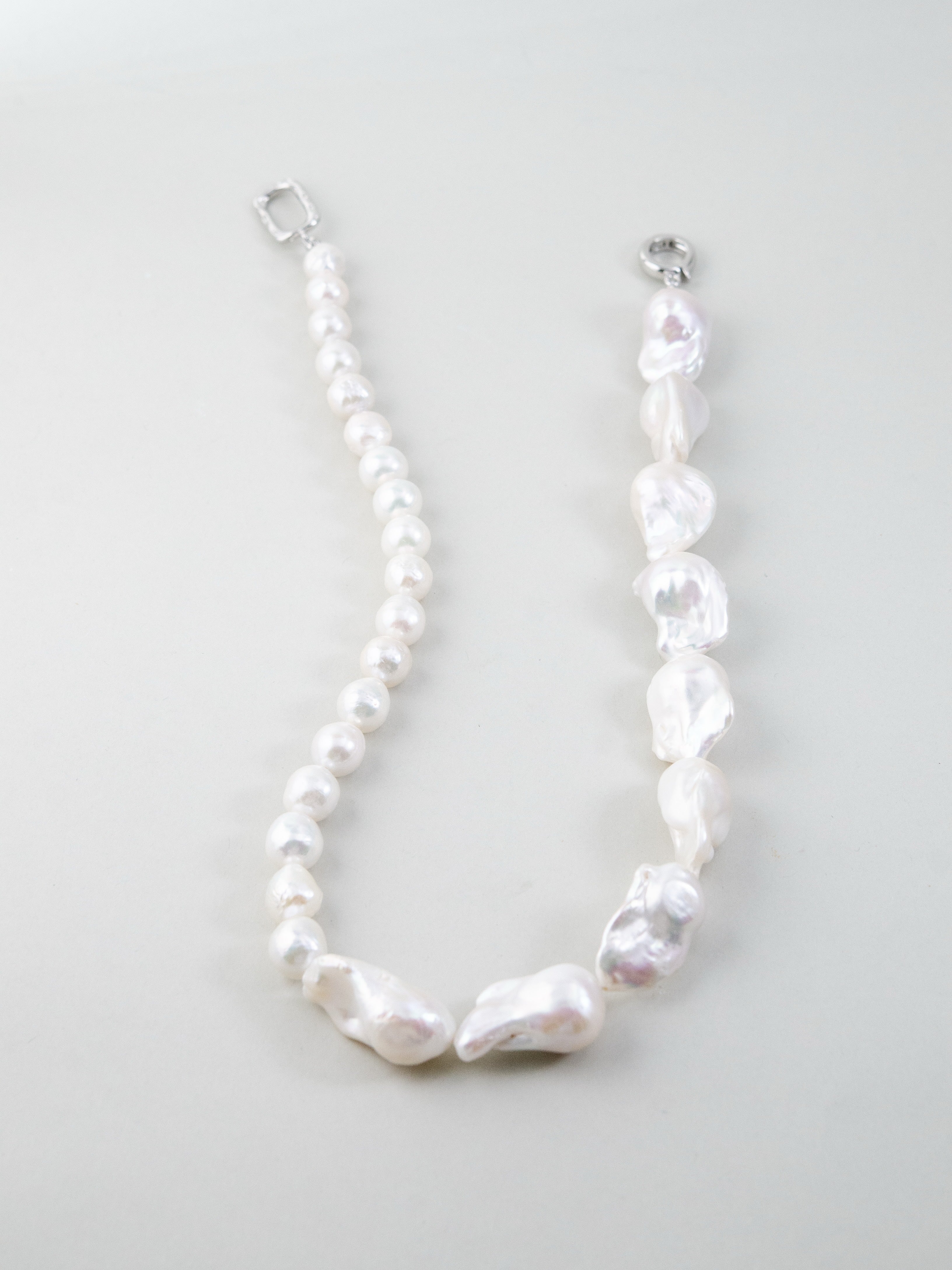 淡水パール ネックレス 白背景 シンプル画像 14KGF