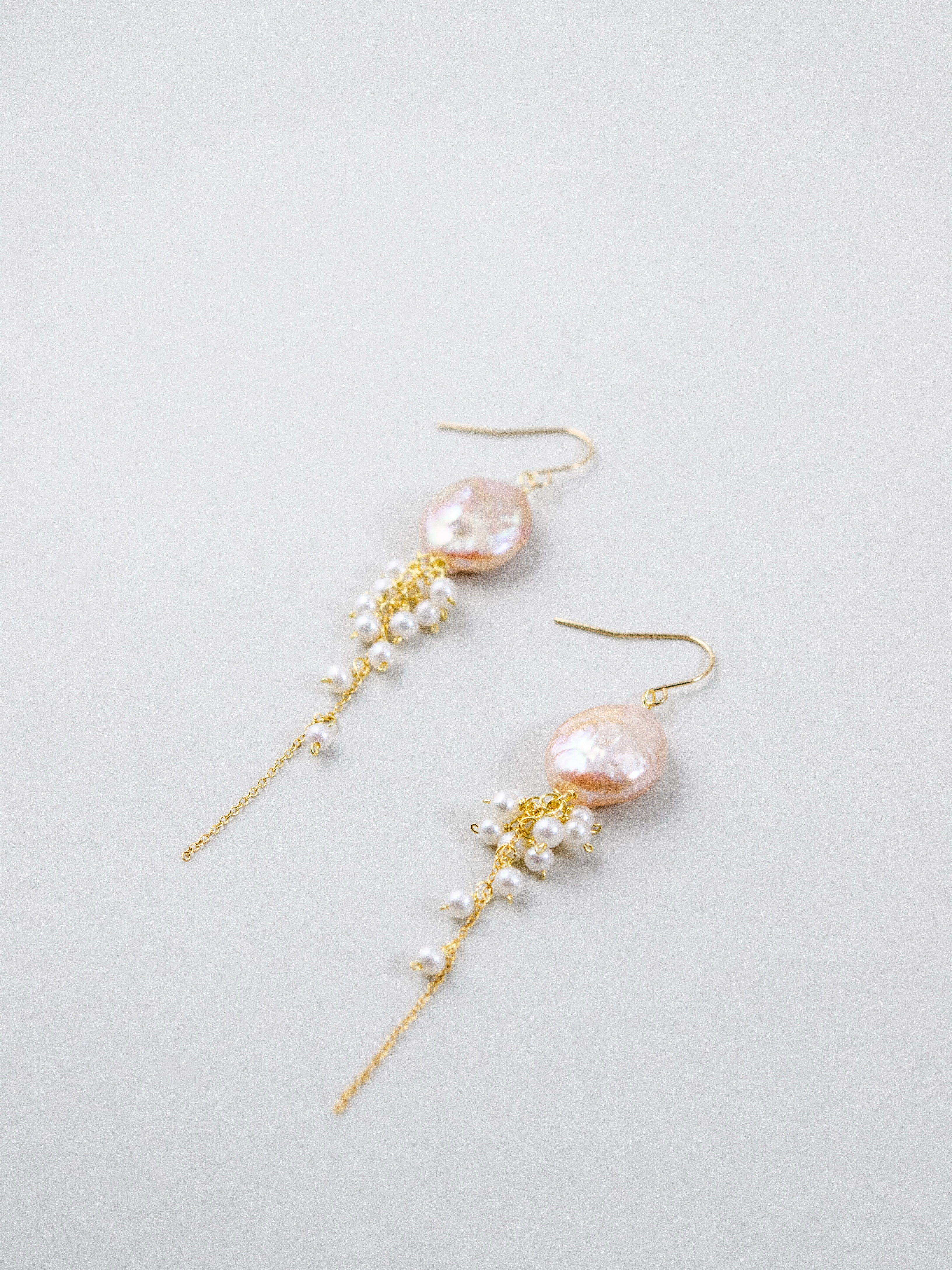 天然石 アクセサリー 置き画 シードパール チェーン 詳細