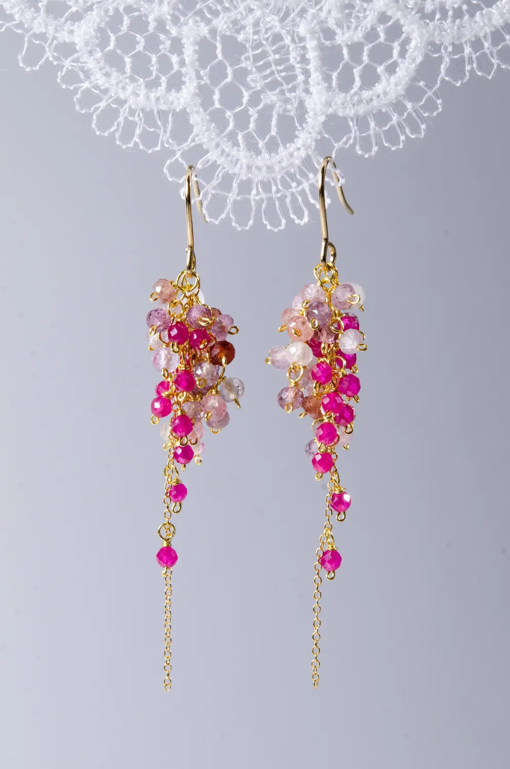 ギフト おすすめ ピアス レース ディスプレイ ロマンチック 月夜