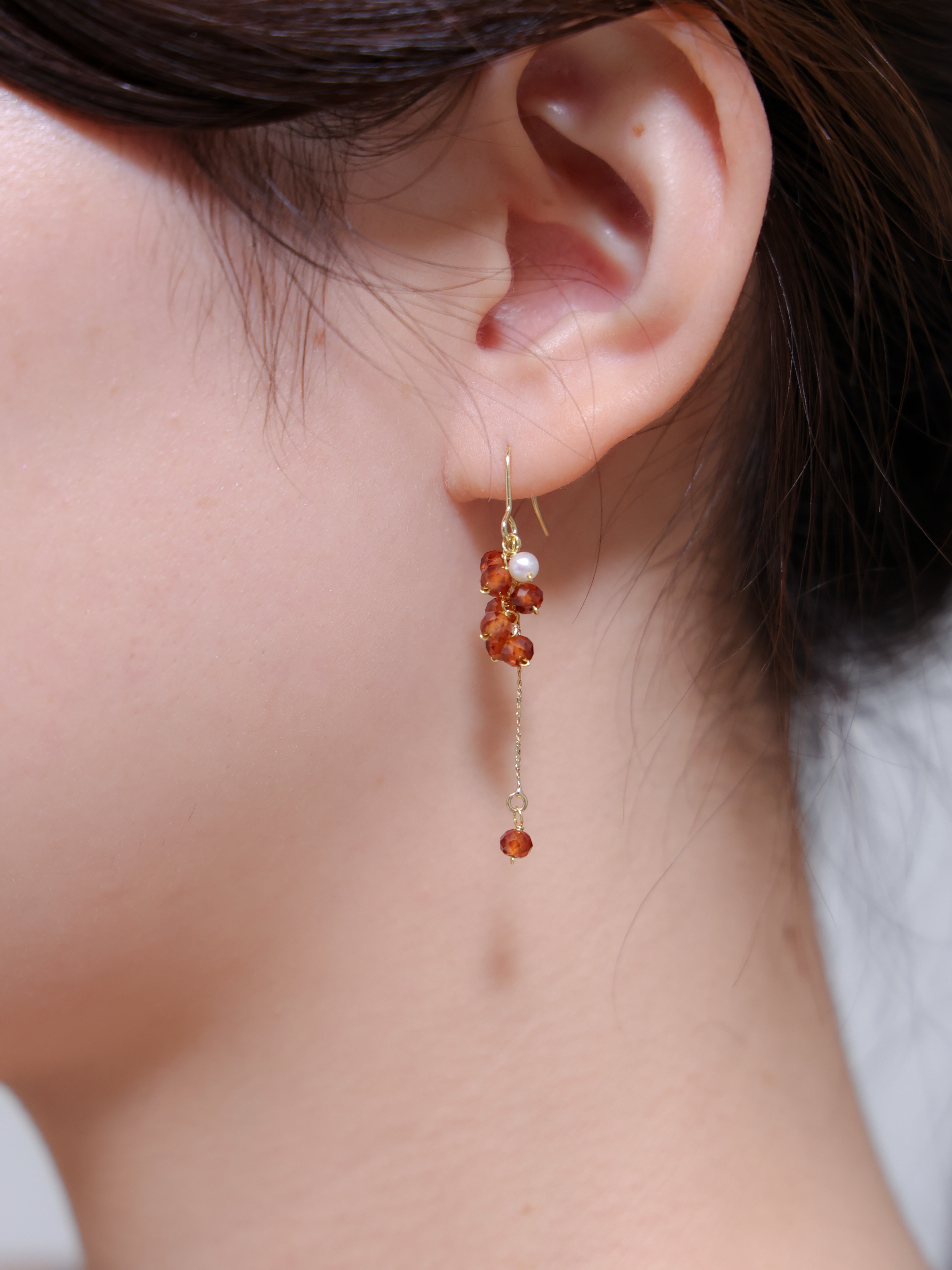 レディース アクセサリー 着画 首元 アップ 1月誕生石 華奢