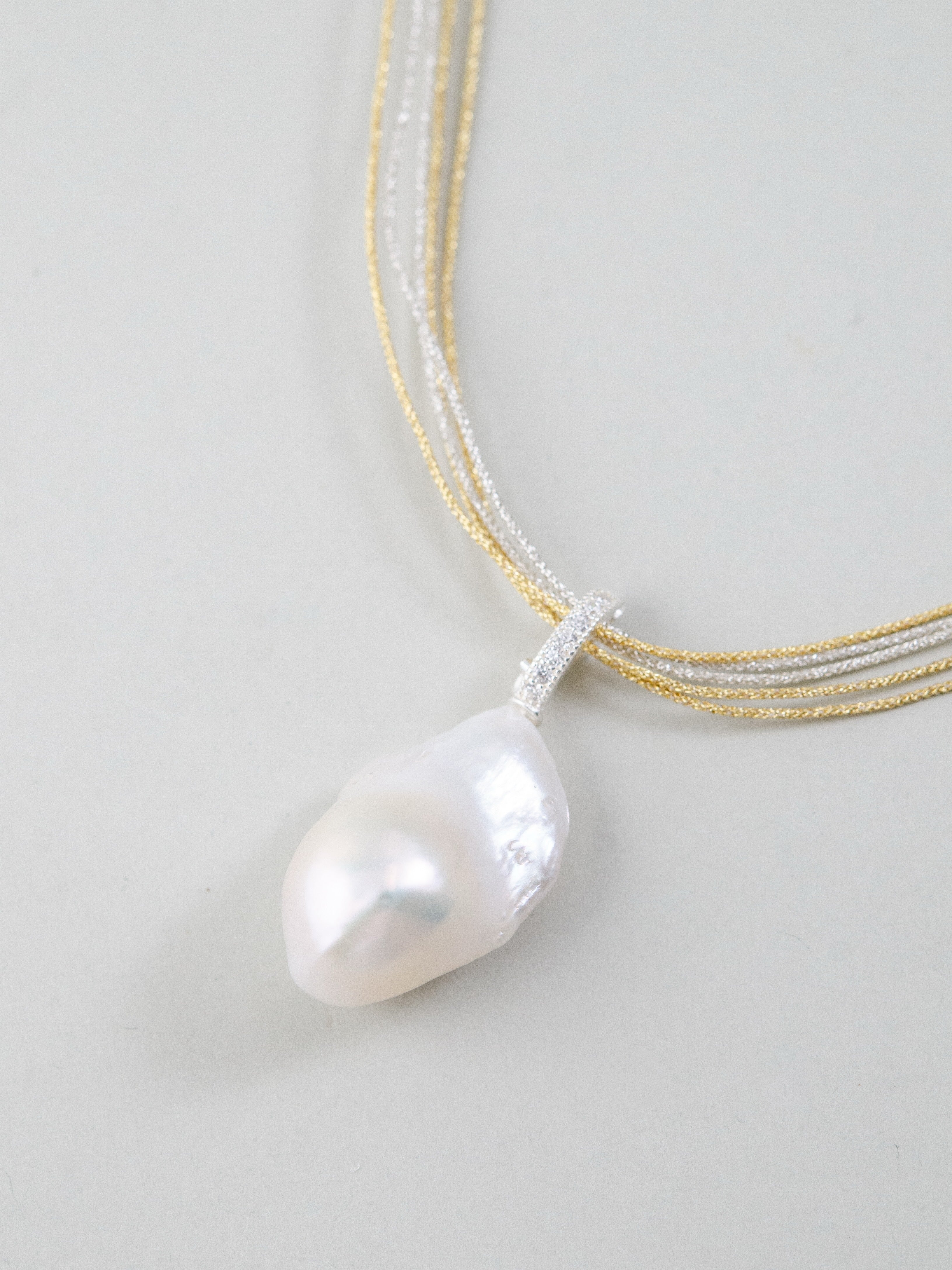 ペンダントトップ 取り外し可能 2way ネックレス 仕様 クリッカー ホワイト