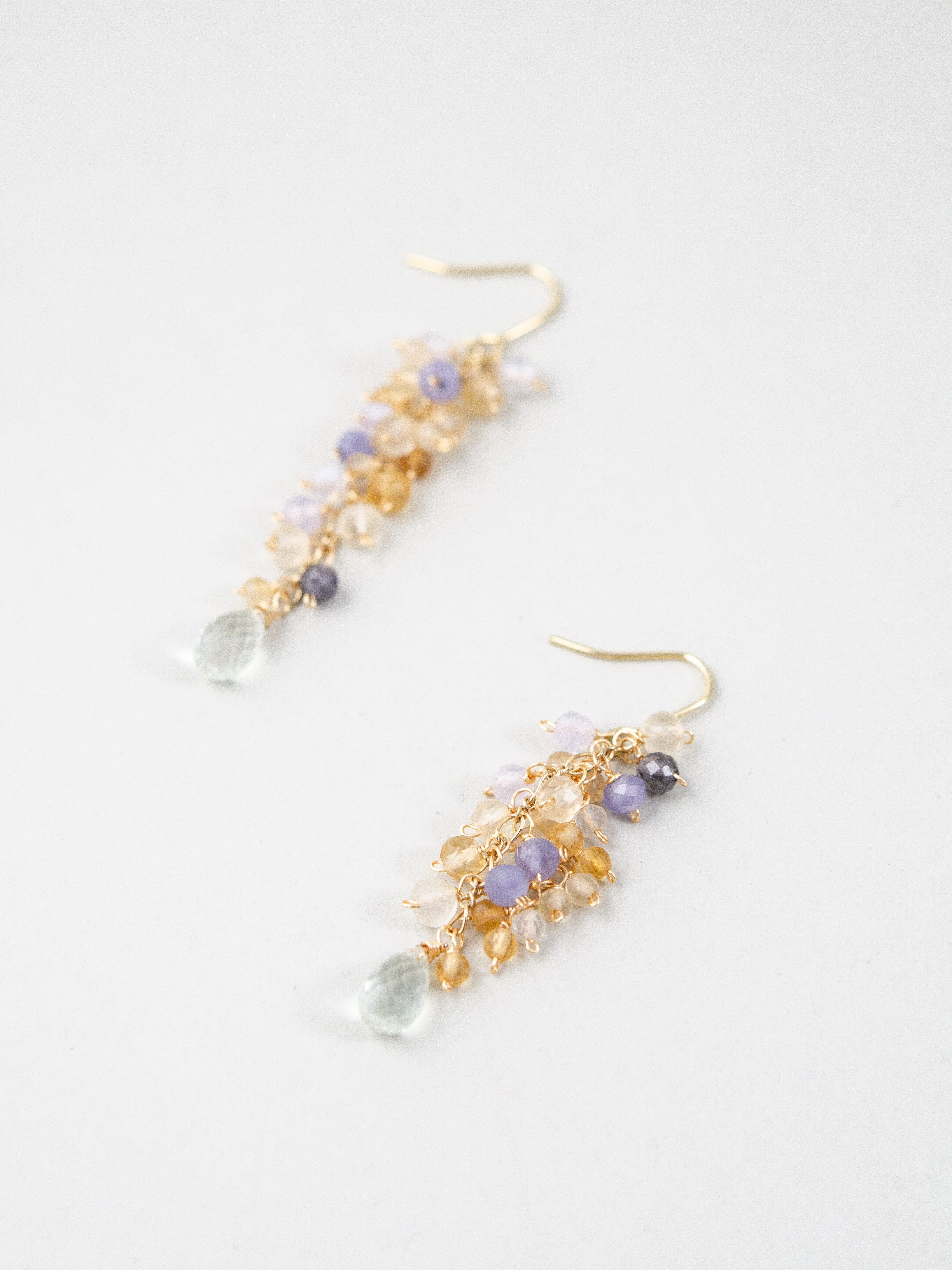 シンプル 置き画 ピアス ペア フック 天然石 素材