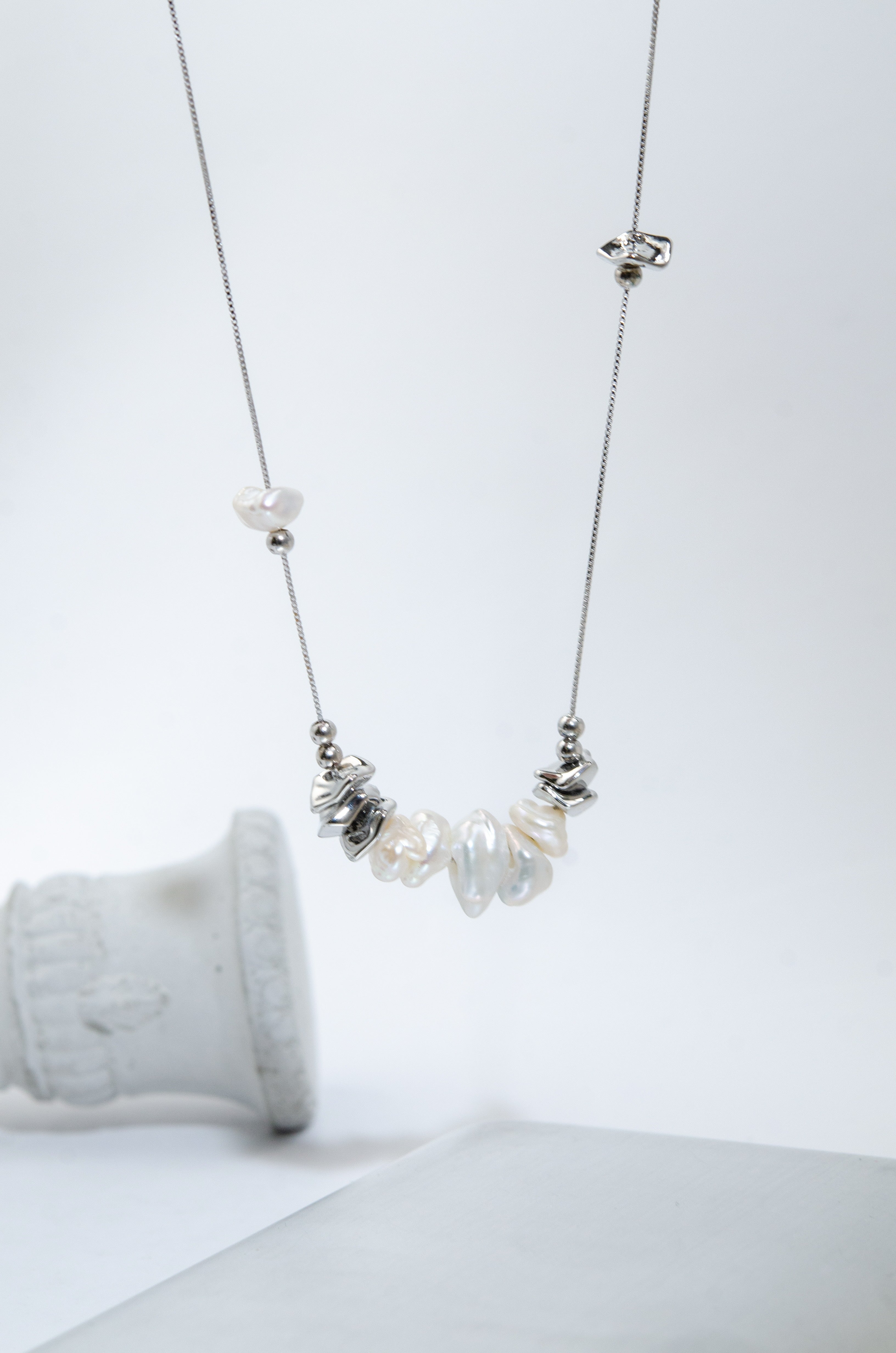 シンプル ネックレス シルバー 華奢 重ね付けにもおすすめ