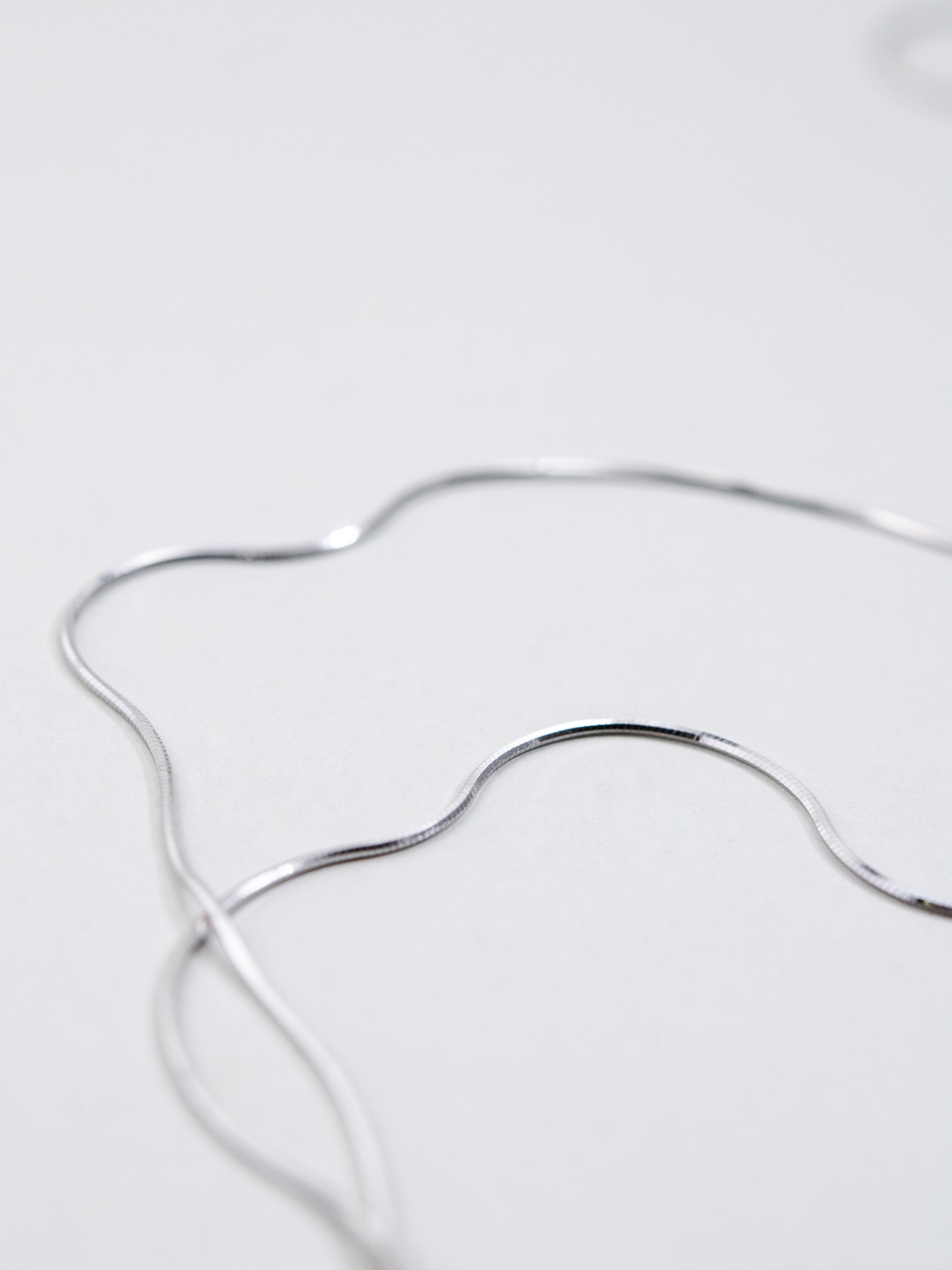 スネークチェーン 拡大 素材感 なめらかな輝き SV925