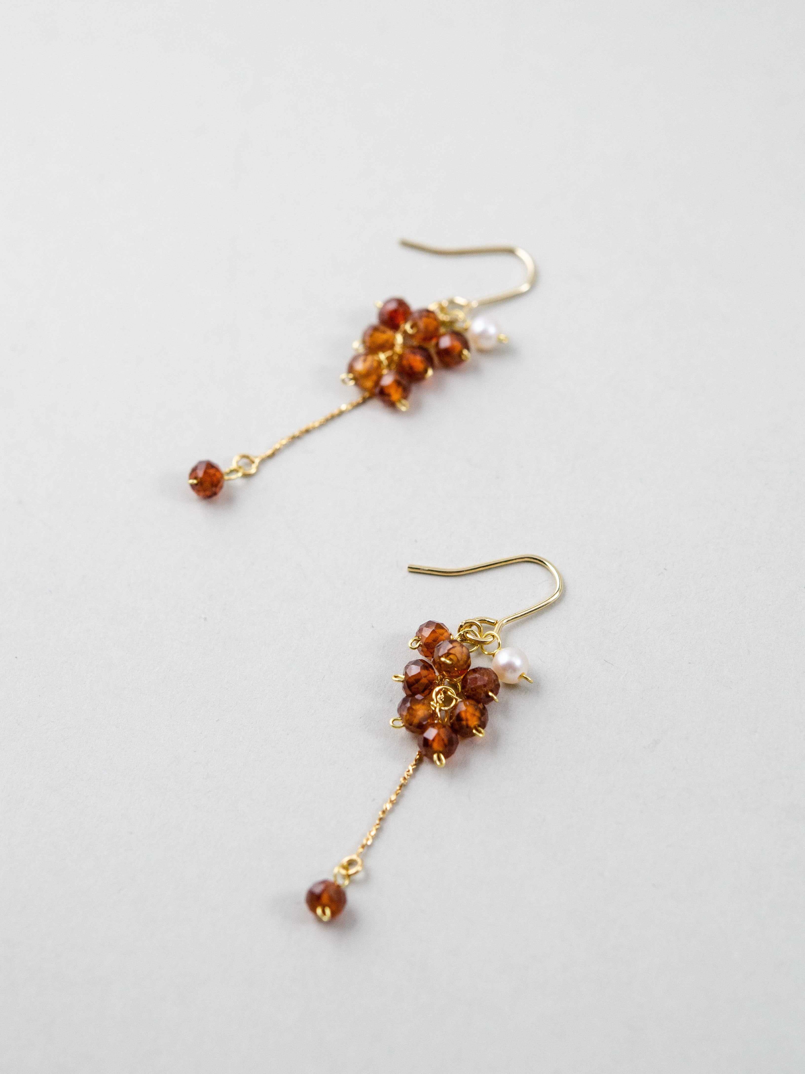 スペサルタイトガーネット ビーズ 詳細 拡大 元気が出る色