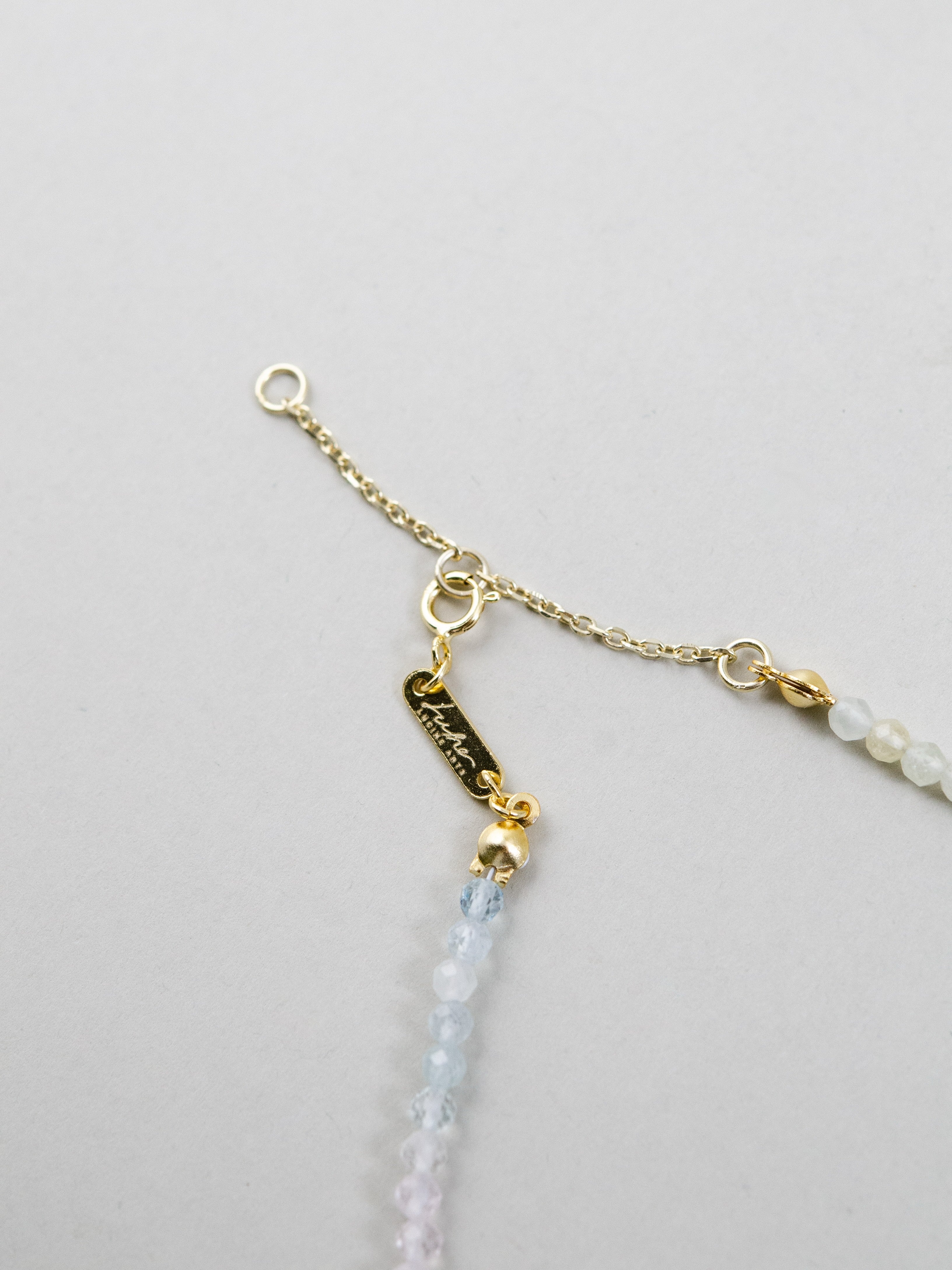 SV925製留め具 ゴールド仕上げ アジャスターチェーン詳細