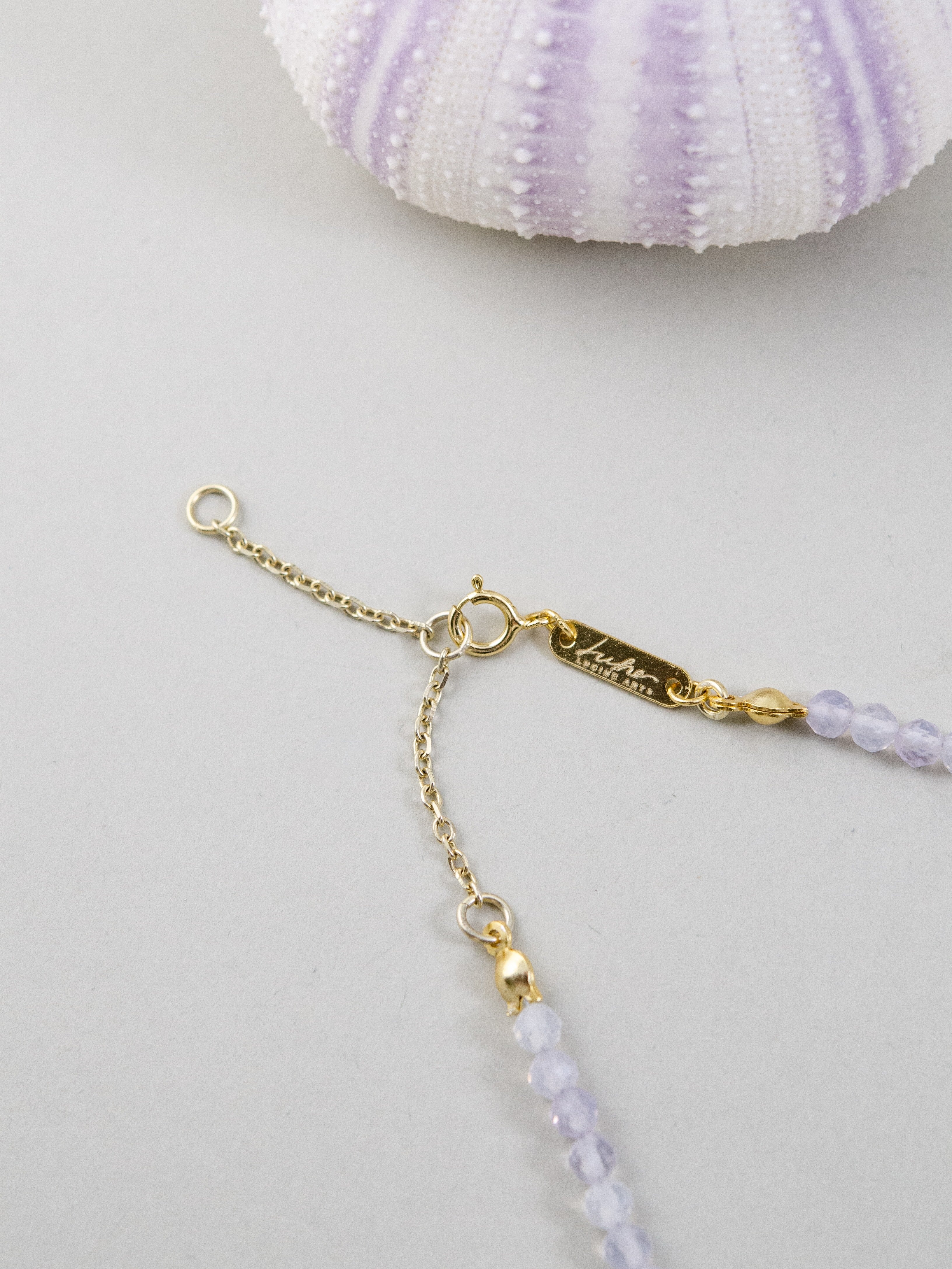 SV925製留め具 ゴールド仕上げ アジャスターチェーン詳細