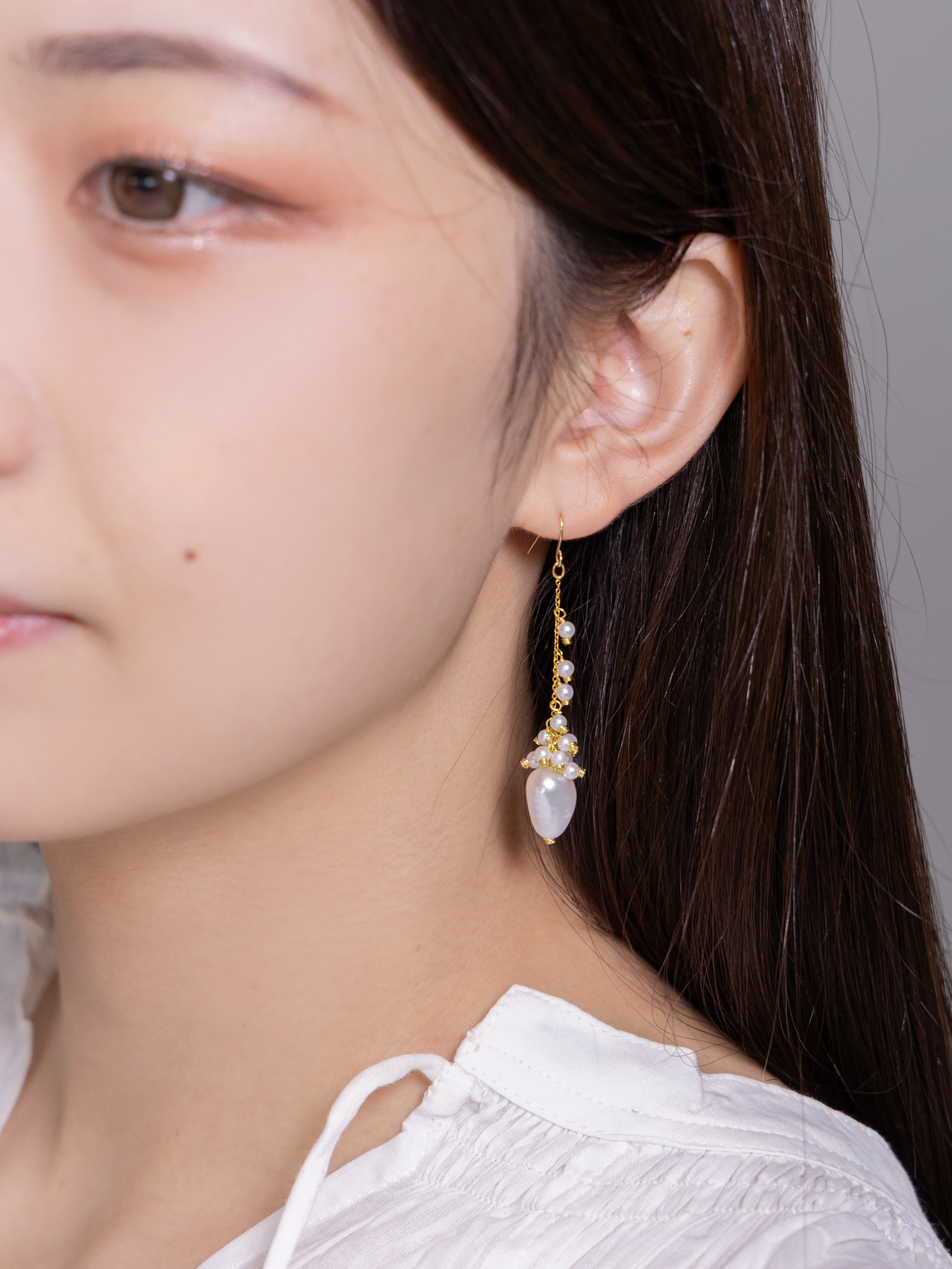 結婚式 お呼ばれ アクセサリー ピアス 上品 清楚 コーデ