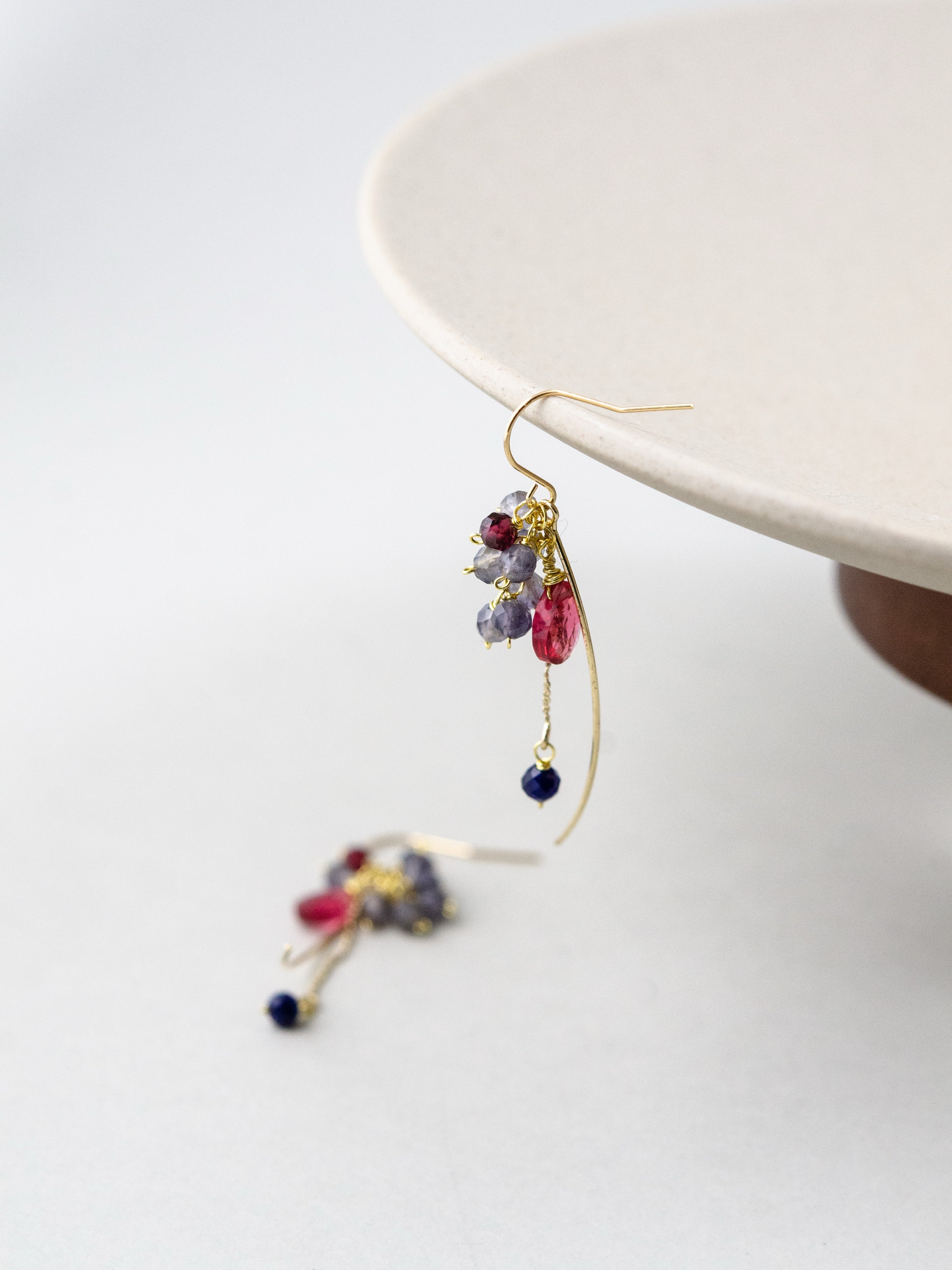 イエロークォーツ アイオライト 組み合わせ 色彩 コントラスト